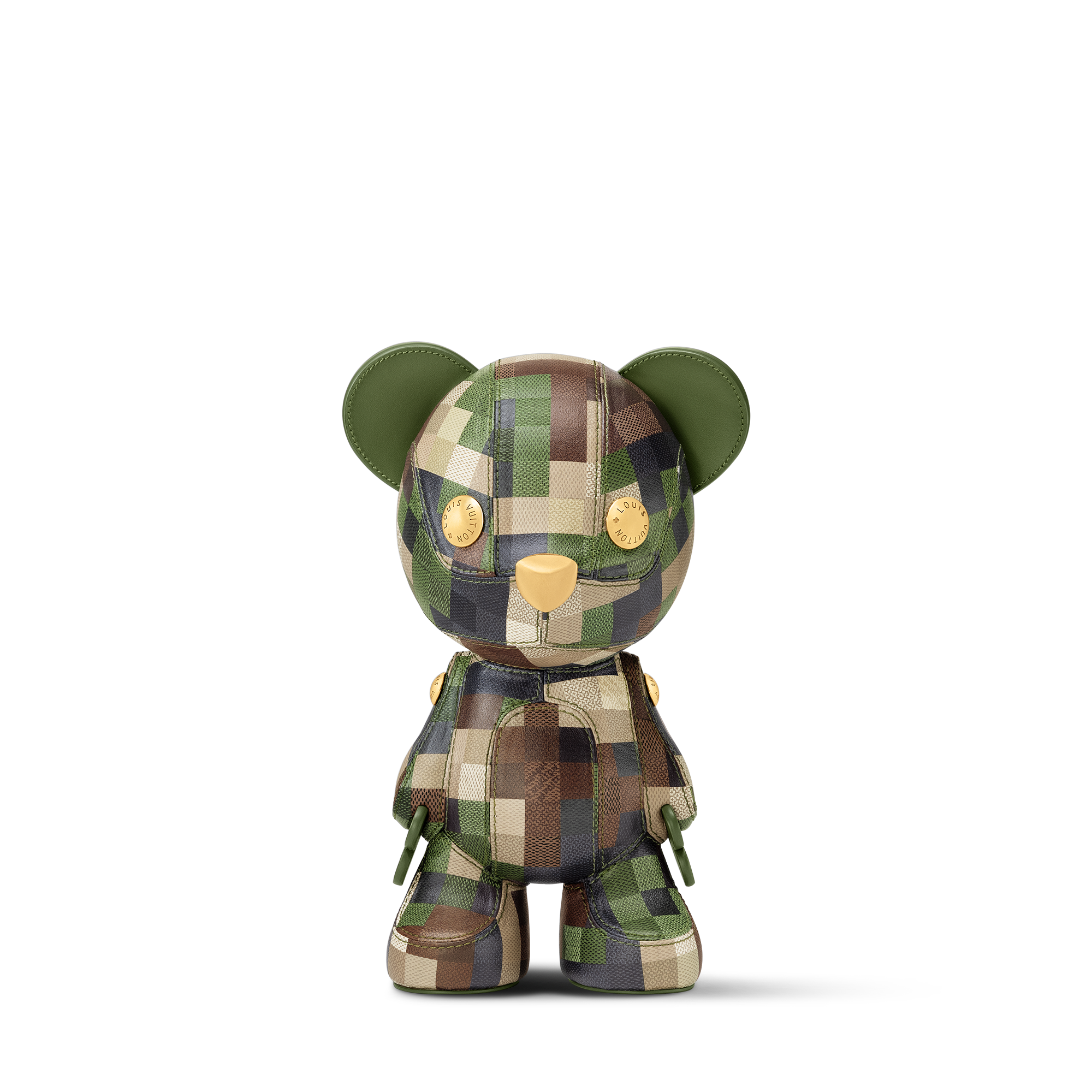 Gấu Louis Collectible Damoflage Nylon in Rương, Phụ kiện du lịch và Trang trí nội thất