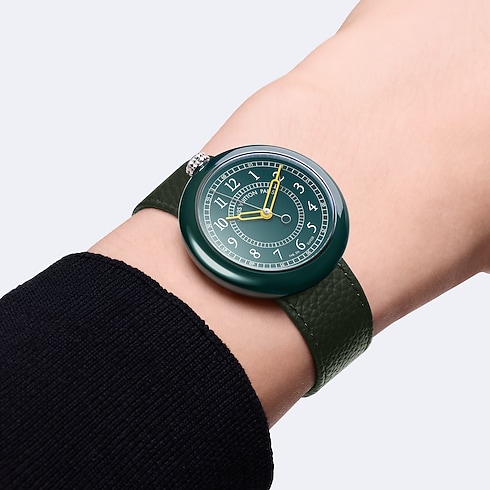 Đồng Hồ Louis Vuitton Monterey Automatic 37MM in Đồng hồ's Tất cả Đồng hồ } collections by Louis Vuitton (Thu phóng sản phẩm)