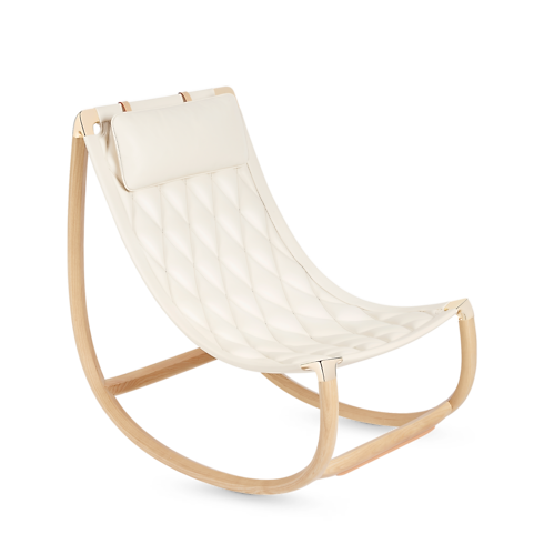 Ghế Lune Chair - Marcel Wanders Studio in Rương, Phụ kiện du lịch và Trang trí nội thất's Trang trí nội thất và Nghệ thuật không gian phòng ăn Objets Nomades - Bộ sưu tập nội thất collections by Louis Vuitton (Thu phóng sản phẩm)