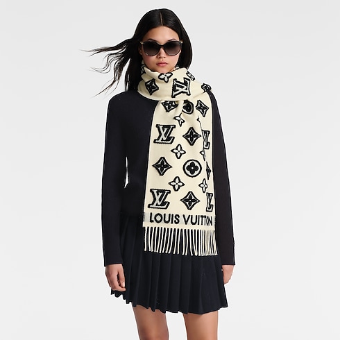 Khăn Quàng LV 3D . in Đồ Nữ's Phụ kiện Khăn quàng collections by Louis Vuitton (Thu phóng sản phẩm)