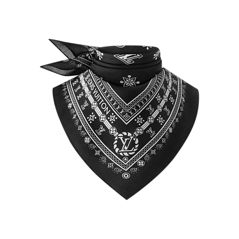 Khăn Vuông LV Bandana 55 . in Đồ Nữ's Phụ kiện Khăn lụa collections by Louis Vuitton (Thu phóng sản phẩm)