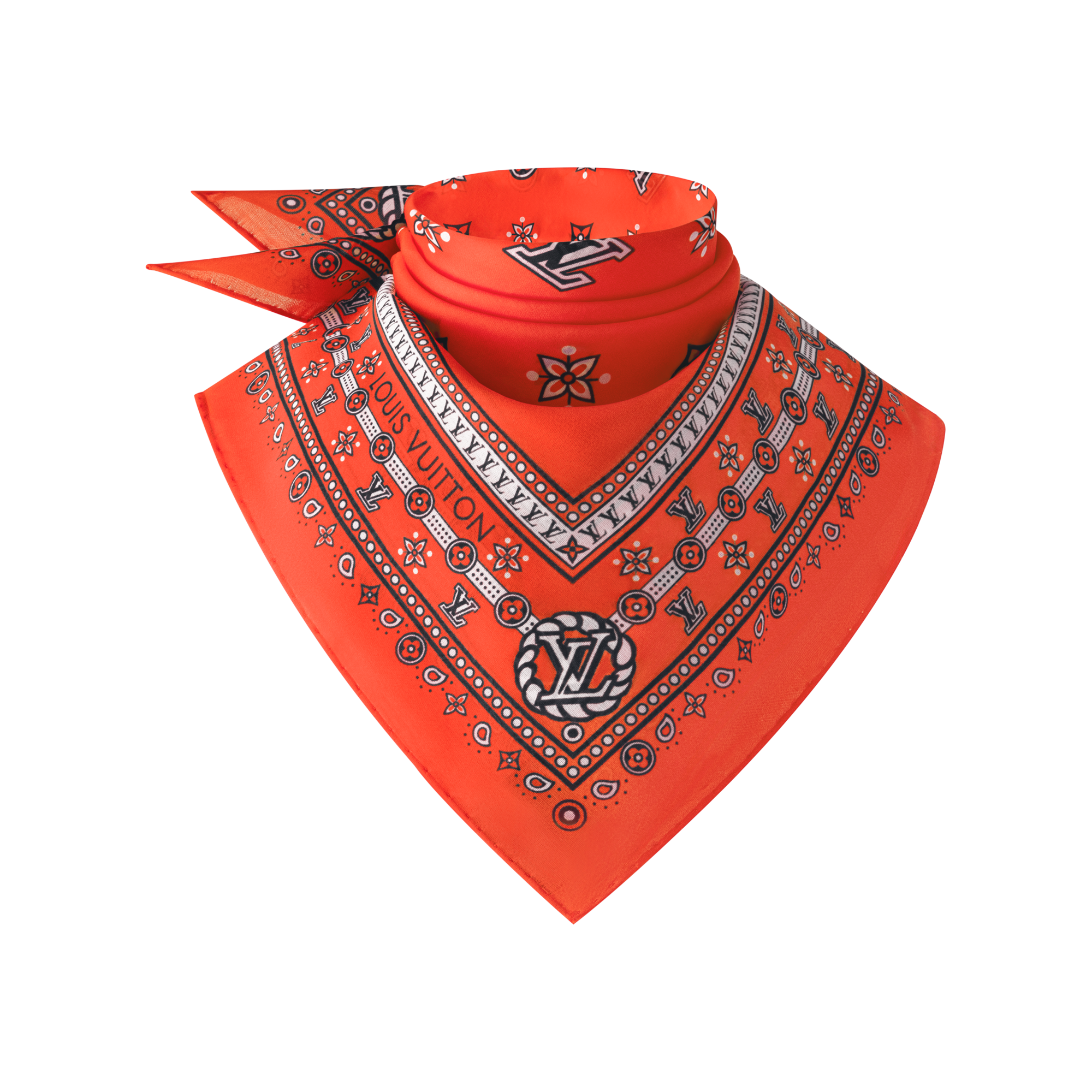 Khăn Vuông LV Bandana 55 . in Đồ Nữ