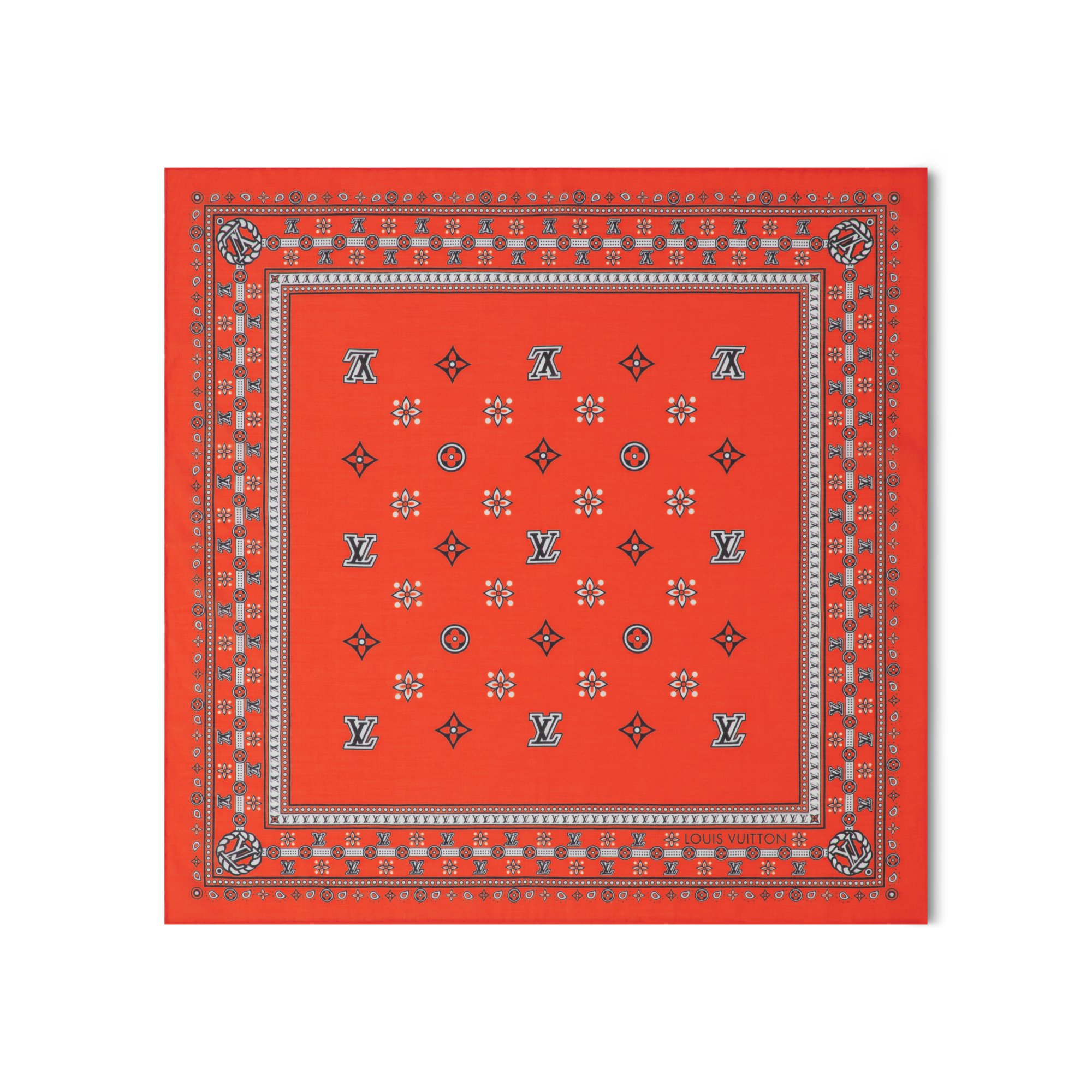 Khăn Vuông LV Bandana 55 . in Đồ Nữ