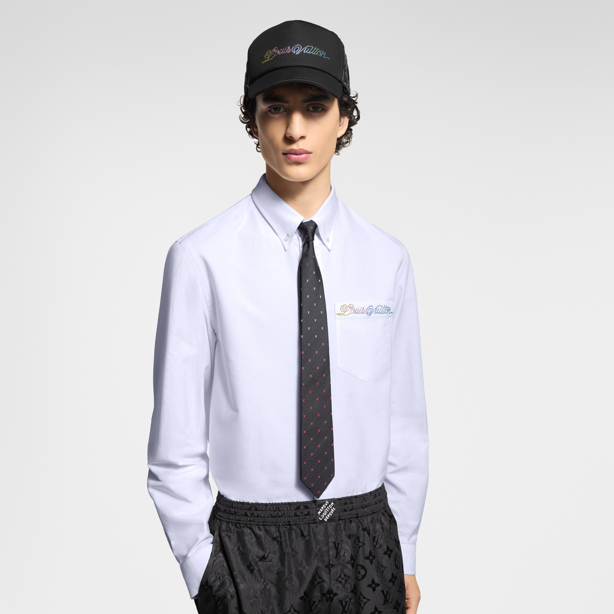 Cà Vạt LV Blason Shading . in Đồ Nam