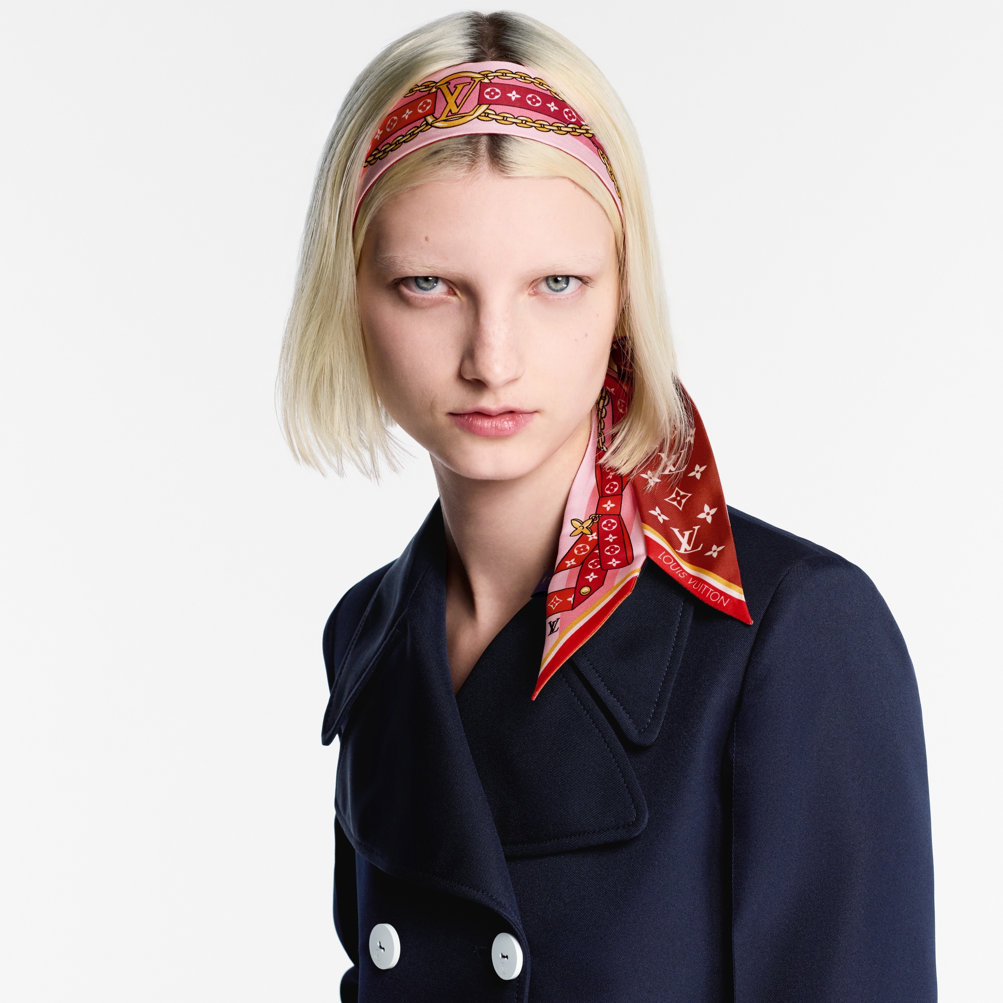 Khăn Lụa LV Bow BB . in Đồ Nữ