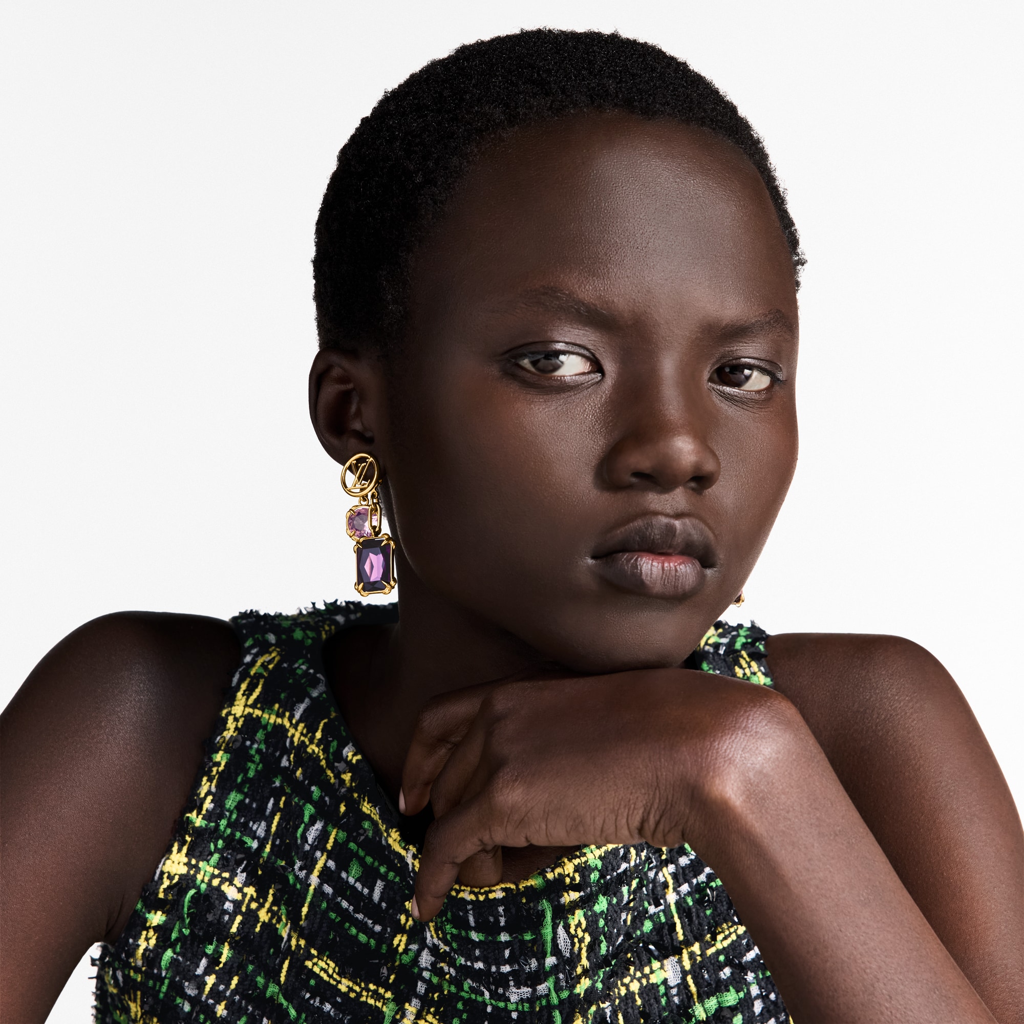 Khuyên Tai LV Circle Heirloom . in Đồ Nữ