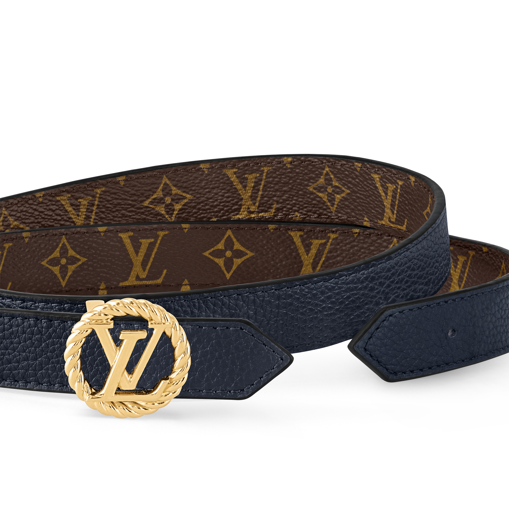 Thắt Lưng Hai Mặt LV Circle Nautical 20MM Monogram in Đồ Nữ
