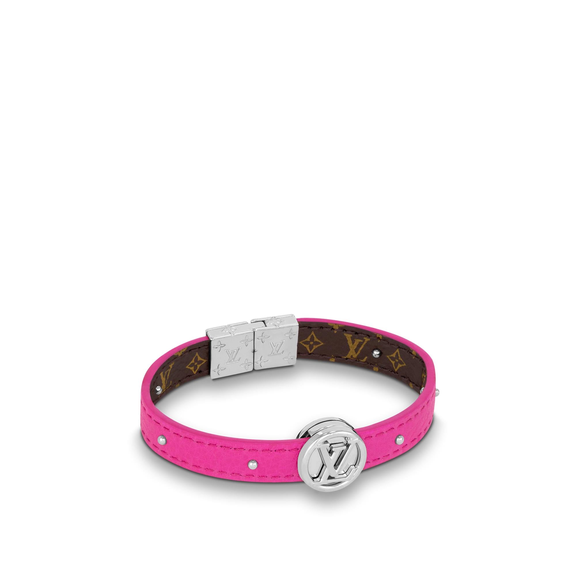 Vòng Tay Hai Mặt LV Circle Monogram in Đồ Nữ