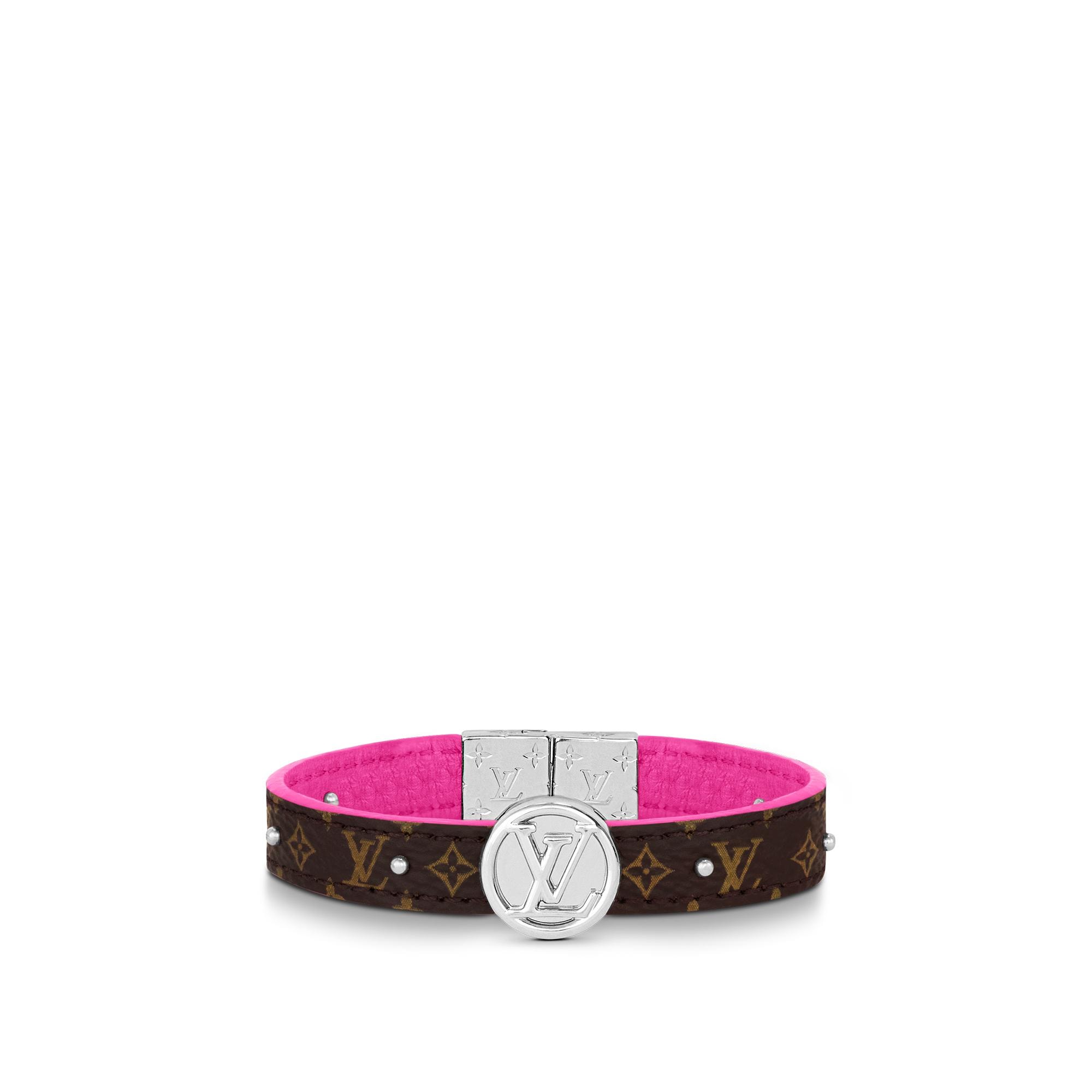 Vòng Tay Hai Mặt LV Circle Monogram in Đồ Nữ