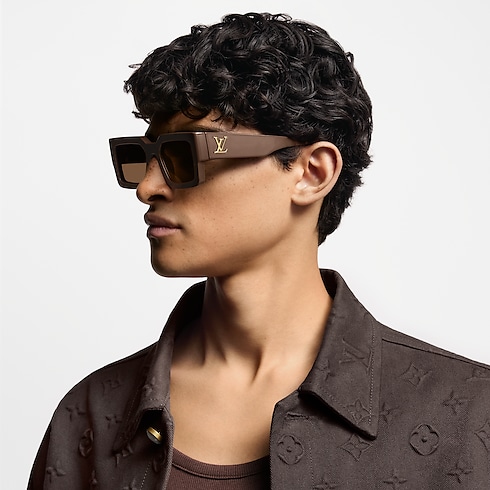 Mắt Kính Dáng Vuông LV Clash . in Đồ Nam's Phụ kiện Mắt kính collections by Louis Vuitton (Thu phóng sản phẩm)