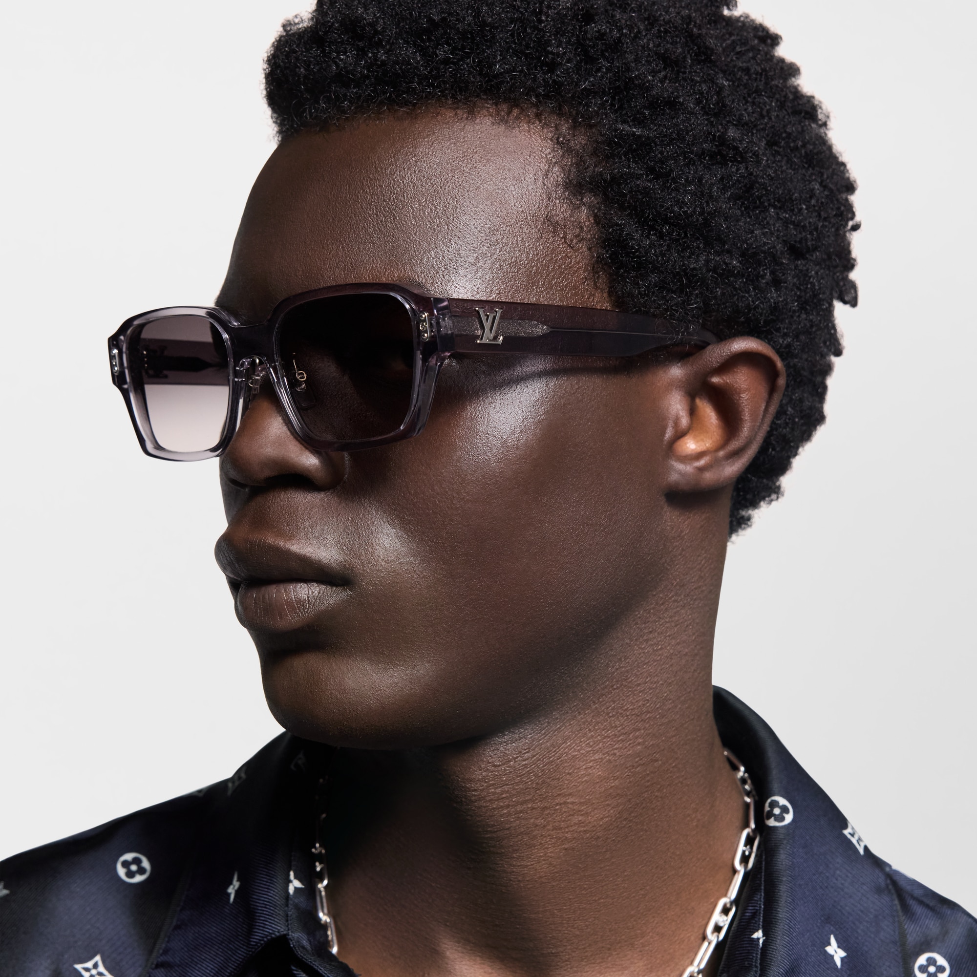 Mắt Kính Dáng Vuông LV Confidence . in Đồ Nam