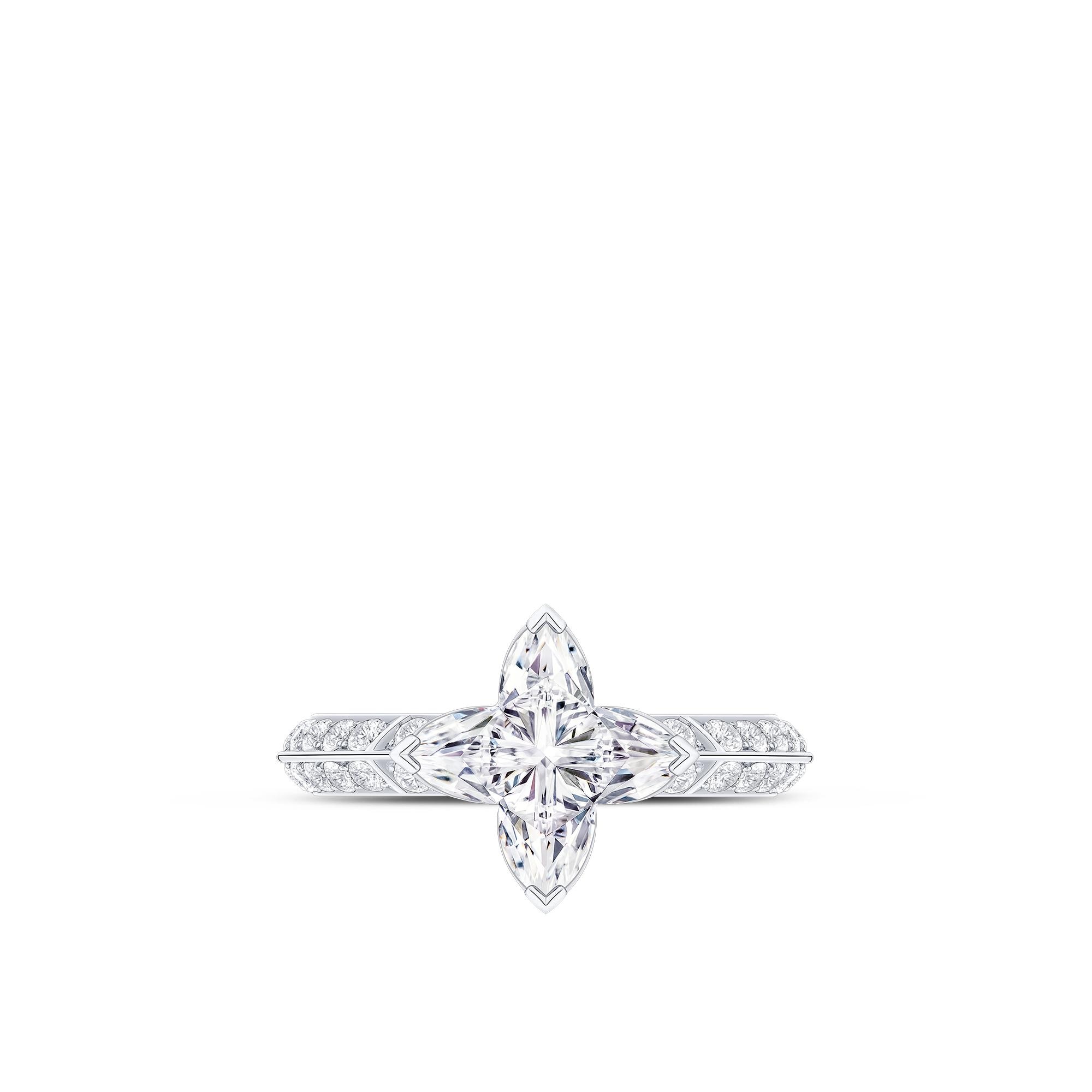 Nhẫn LV Diamonds Pavé Solitaire  in Trang sức