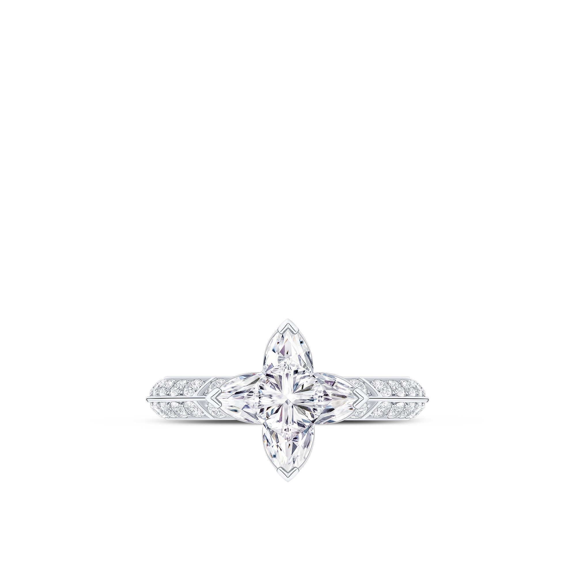 Nhẫn LV Diamonds Pavé Solitaire  in Trang sức