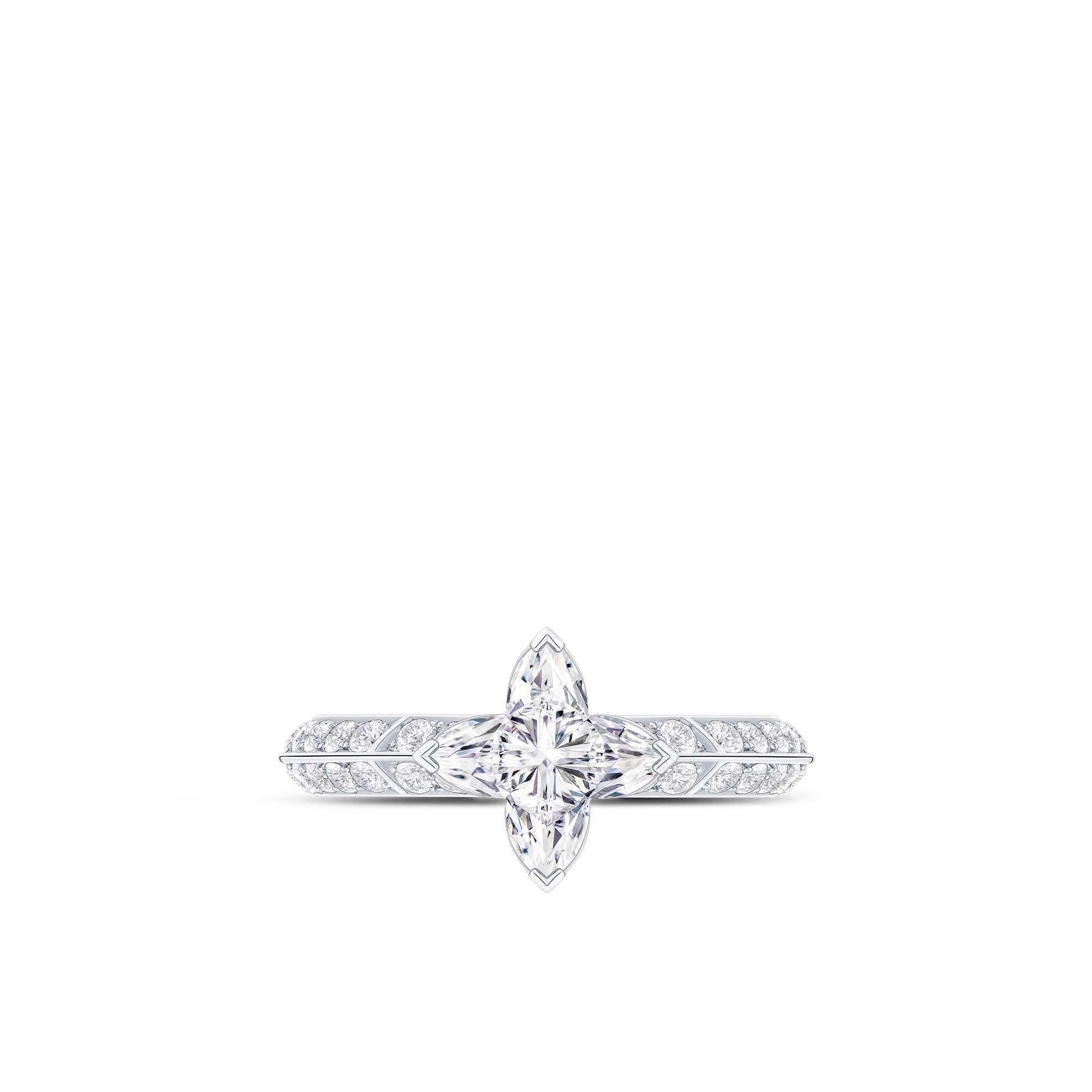 Nhẫn LV Diamonds Pavé Solitaire  in Trang sức