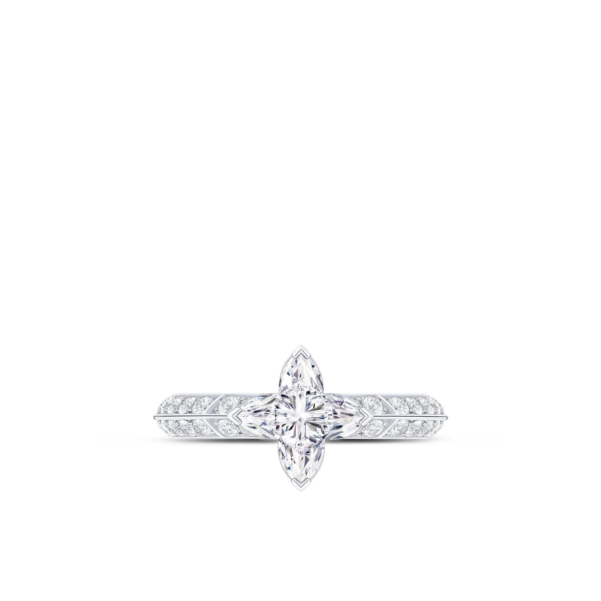 Nhẫn LV Diamonds Pavé Solitaire  in Trang sức