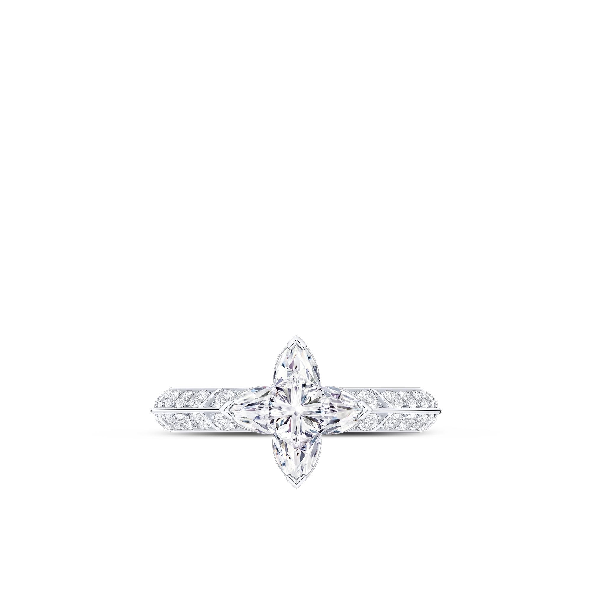 Nhẫn LV Diamonds Pavé Solitaire  in Trang sức