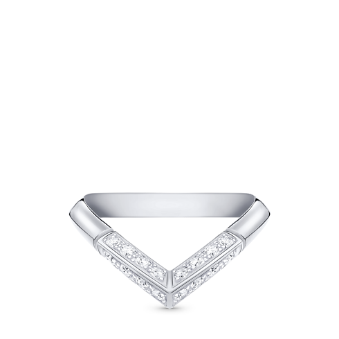 Nhẫn LV Diamonds Pavé V in Trang sức's Danh mục sản phẩm Nhẫn cưới collections by Louis Vuitton (Thu phóng sản phẩm)