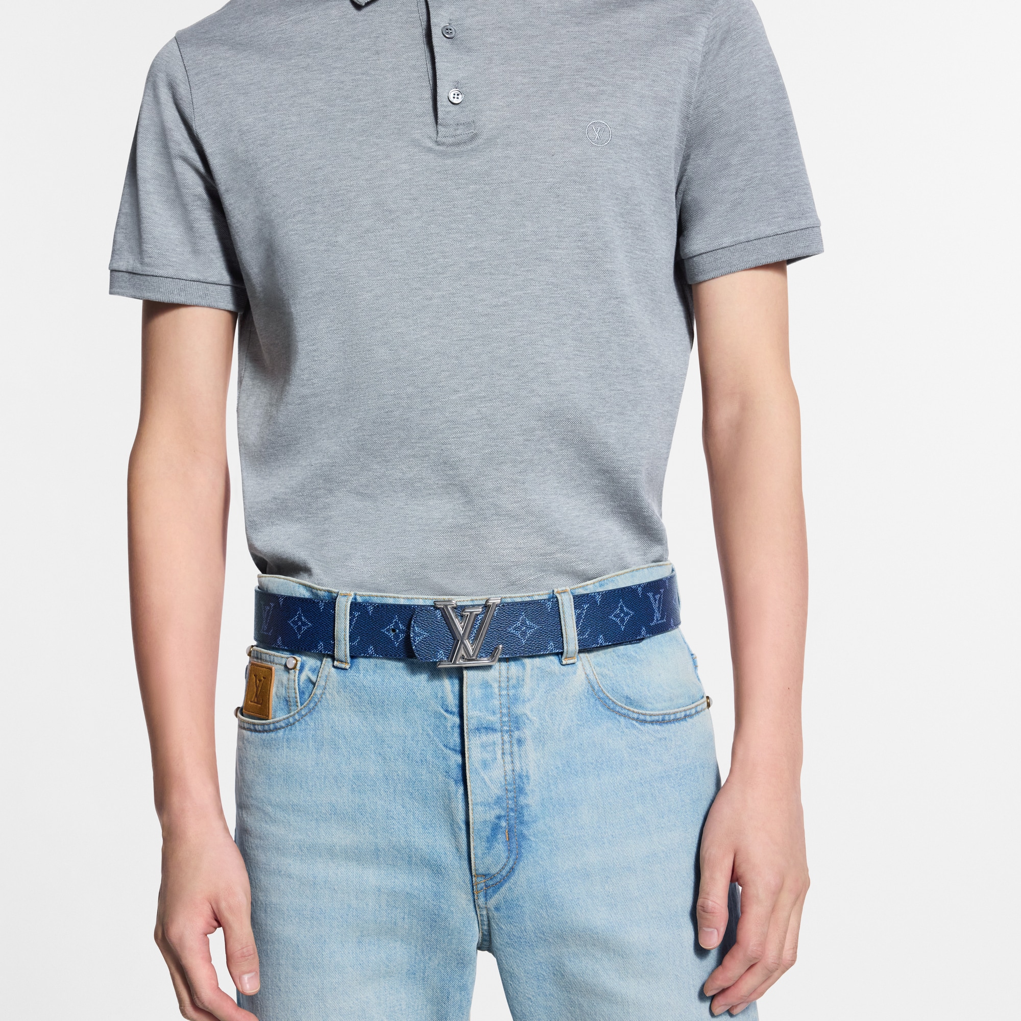 LV Dimension Monogram Heritage 40mm Reversible Belt  in Đồ Nam