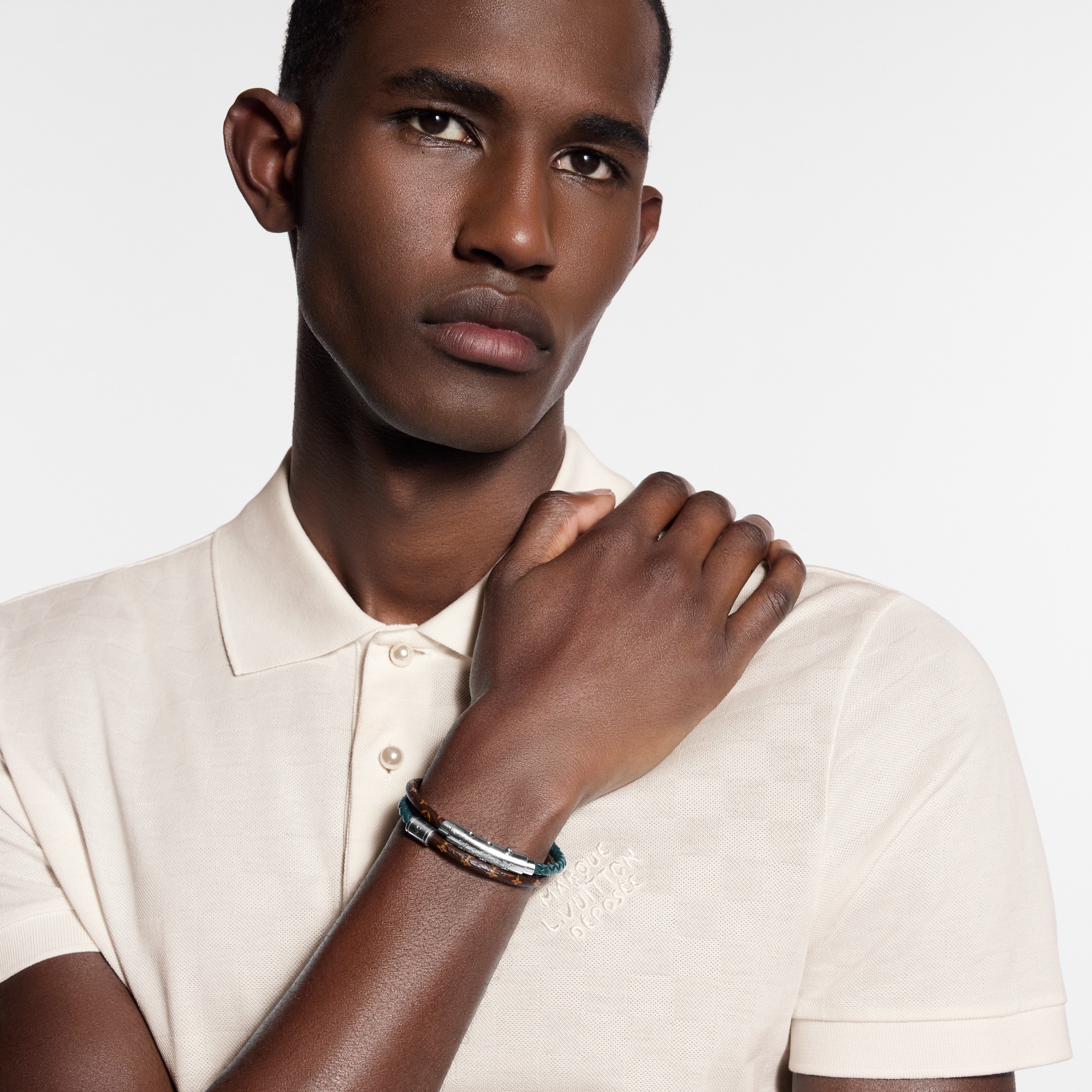 LV Double Spin Monogram Heritage Bracelet  in Đồ Nam