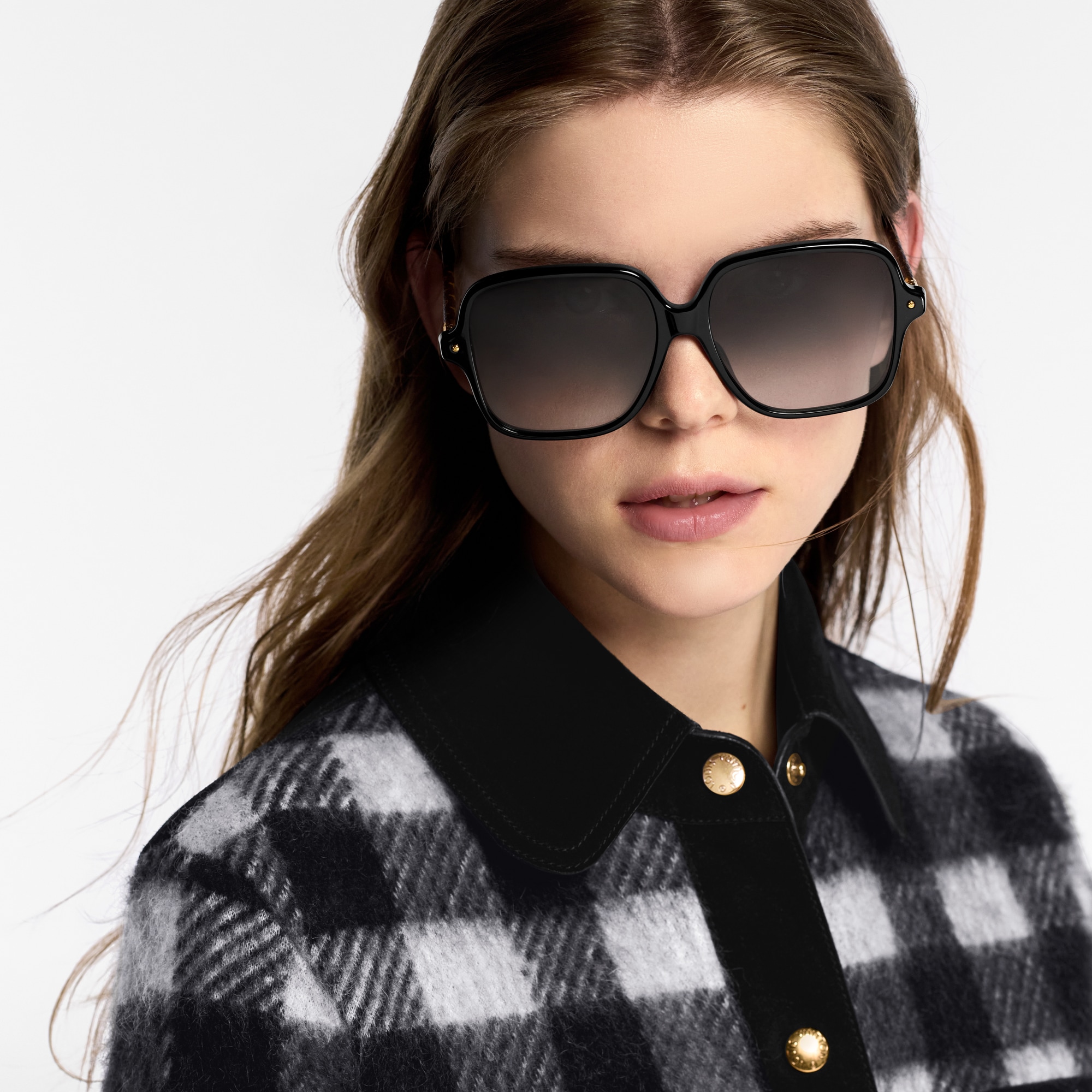 Mắt Kính Dáng Vuông LV First Oversize . in Đồ Nữ