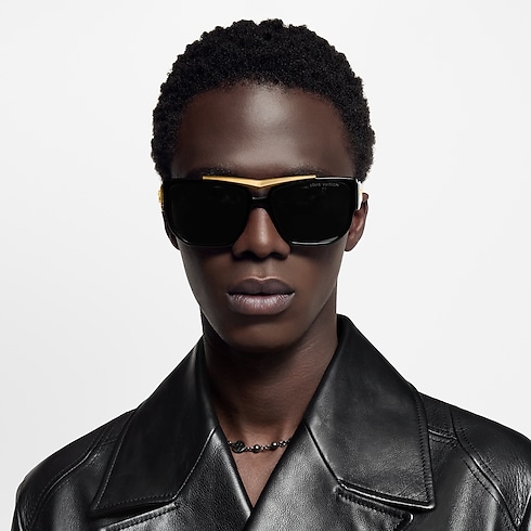 Mắt Kính Dáng Vuông LV Flight . in Đồ Nam's Phụ kiện Mắt kính collections by Louis Vuitton (Thu phóng sản phẩm)