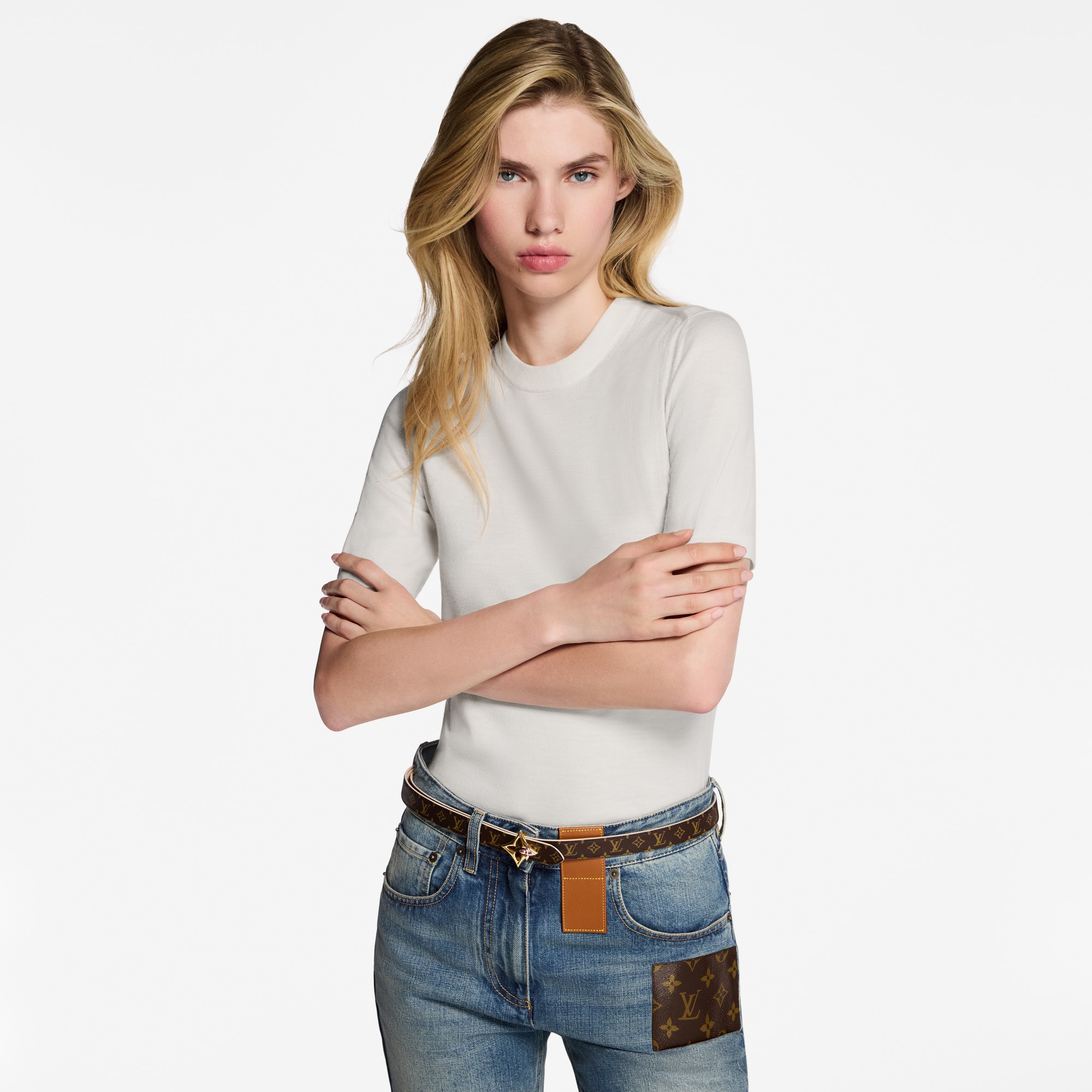 Thắt Lưng Hai Mặt LV Flowergram 20MM  in Đồ Nữ