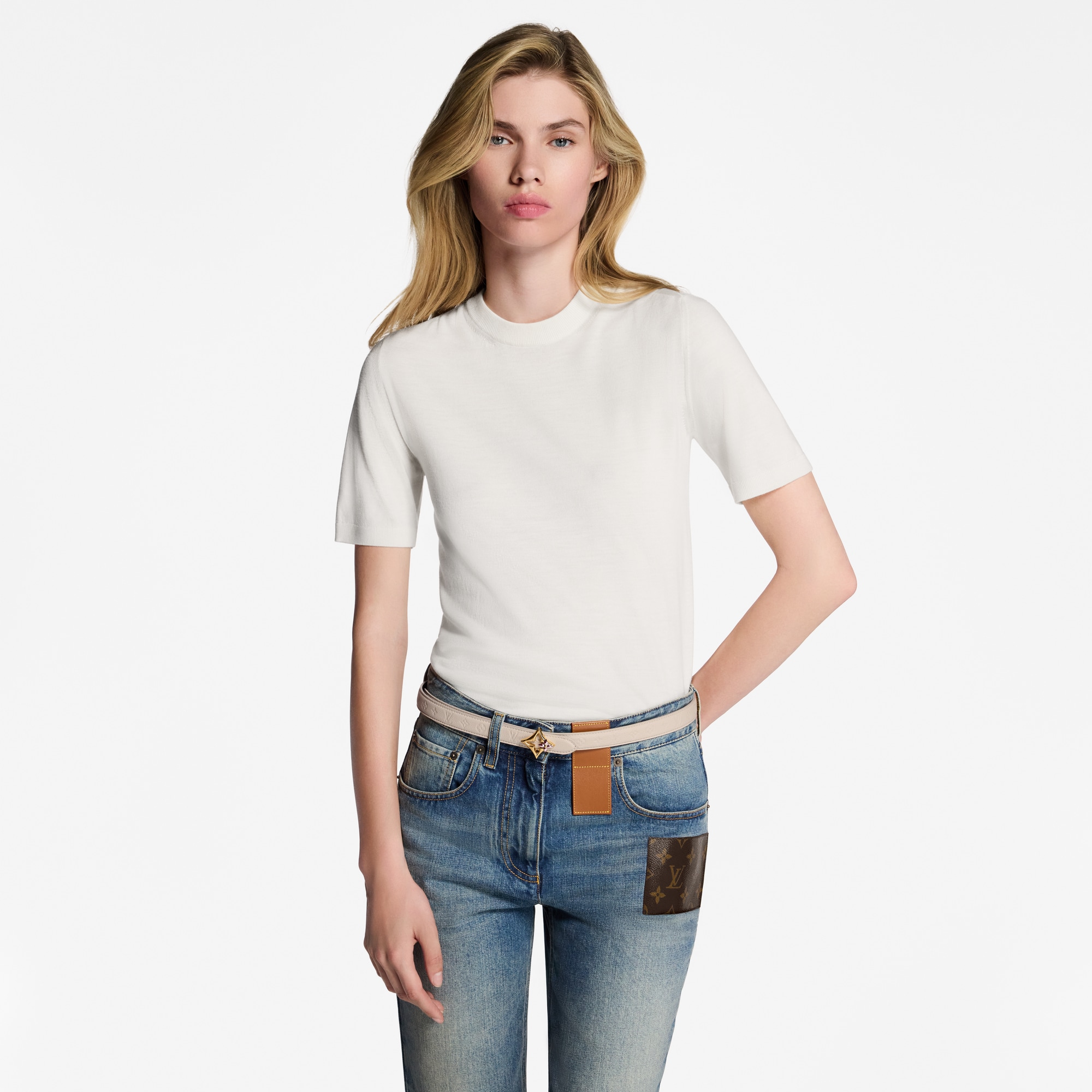 Thắt Lưng Hai Mặt LV Flowergram 20MM  in Đồ Nữ