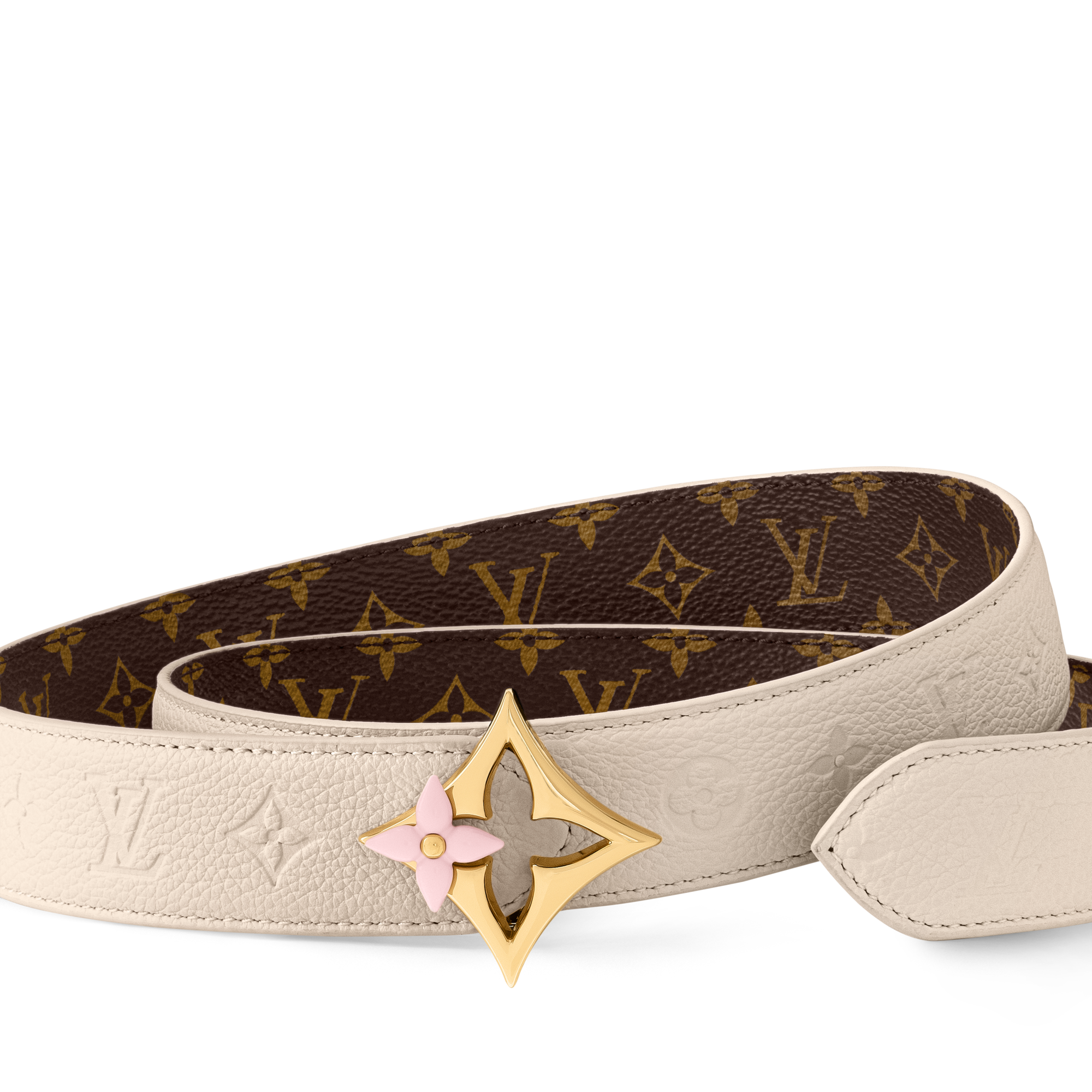 Thắt Lưng Hai Mặt LV Flowergram Enamel 30MM  in Đồ Nữ