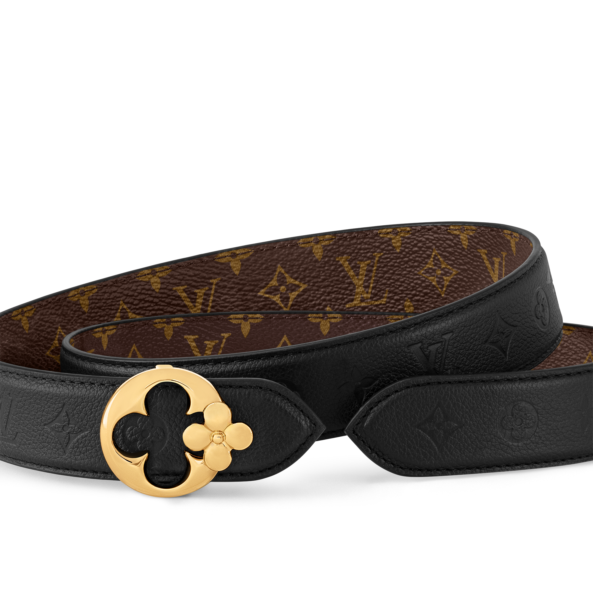 Thắt Lưng Hai Mặt LV Flowergram Round 30MM Monogram in Đồ Nữ