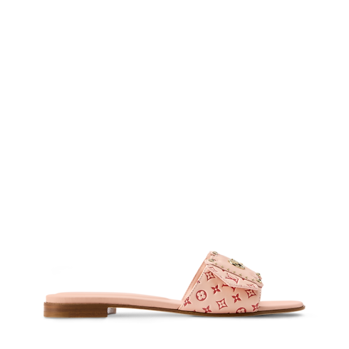 Dép LV Frame Flat Mule side view