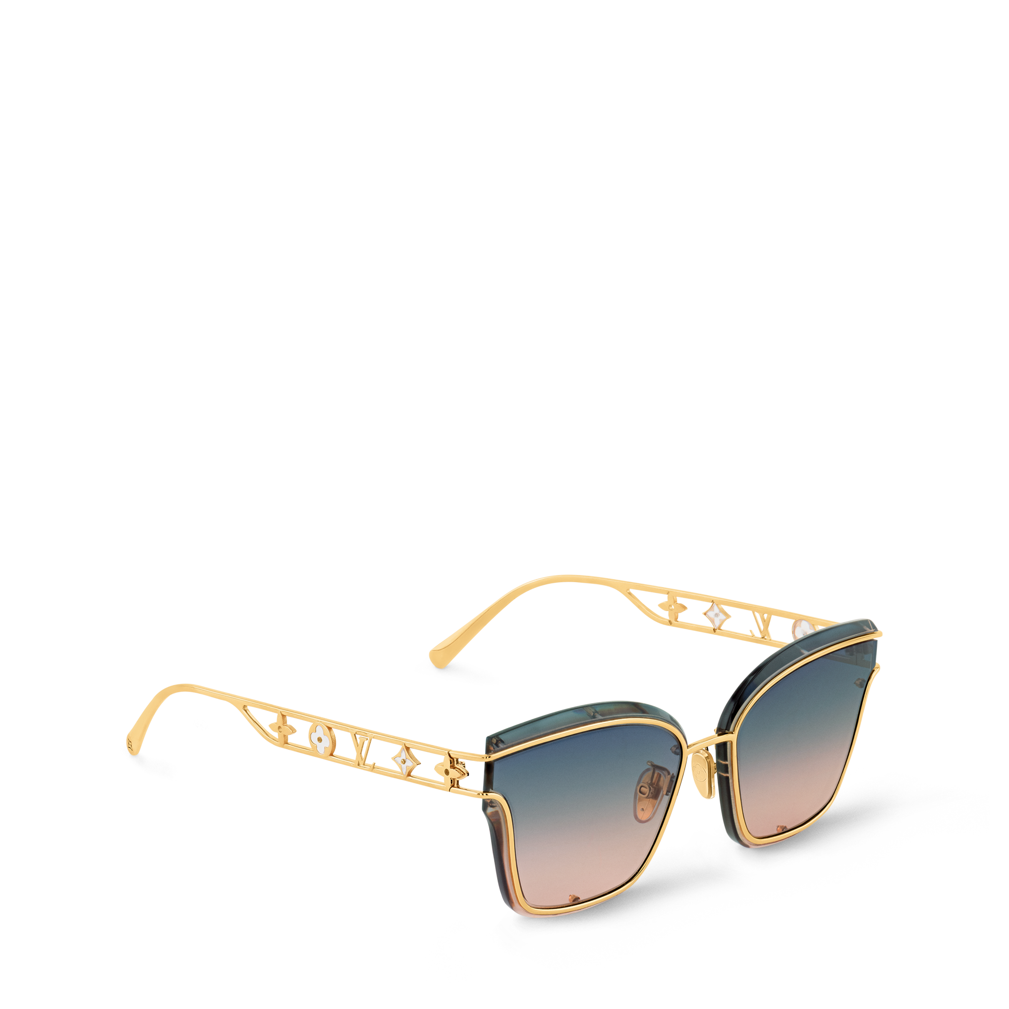 Mắt Kính Dáng Mắt Mèo LV Framed . in Đồ Nữ