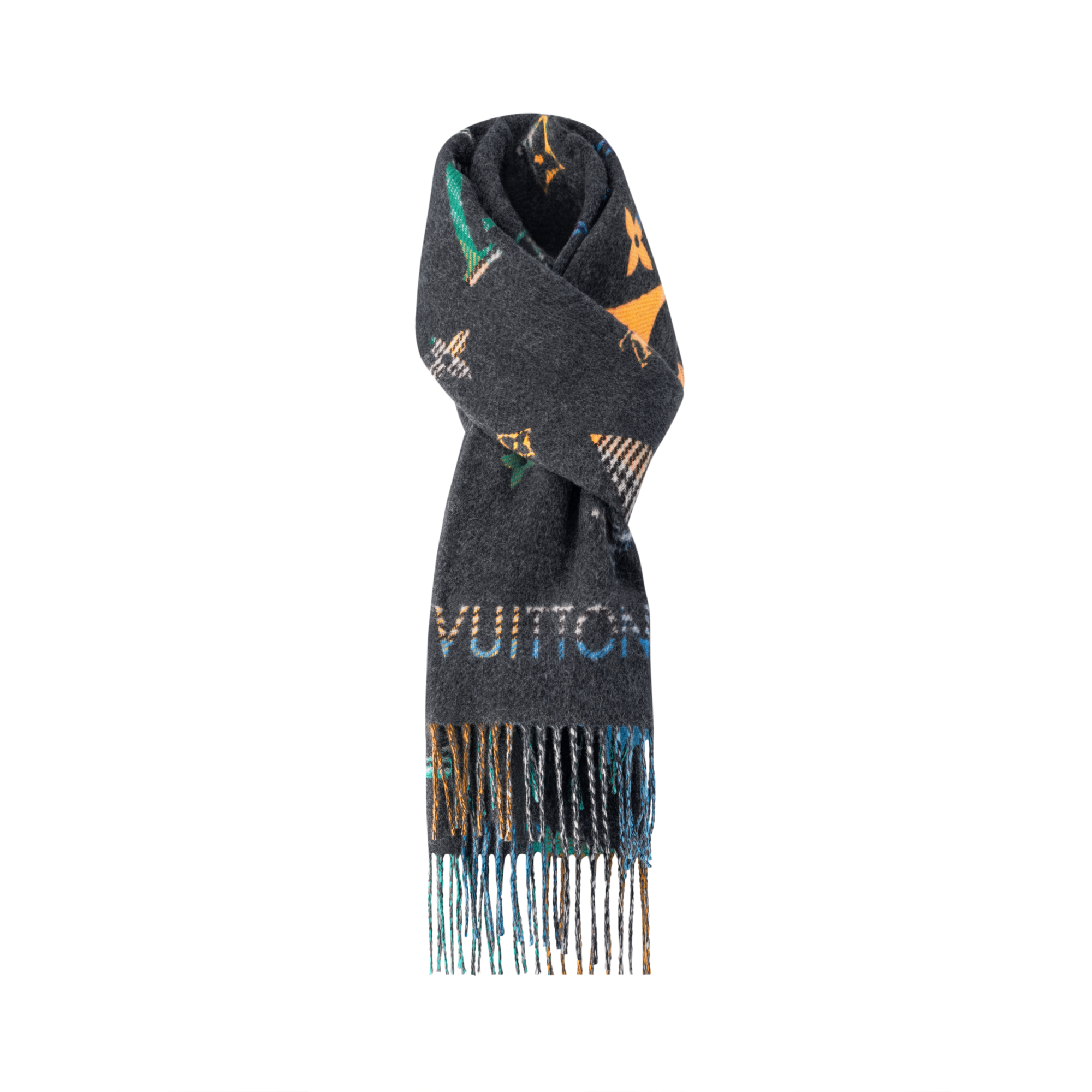 Khăn Quàng LV Galaxy Tartan . in Đồ Nam