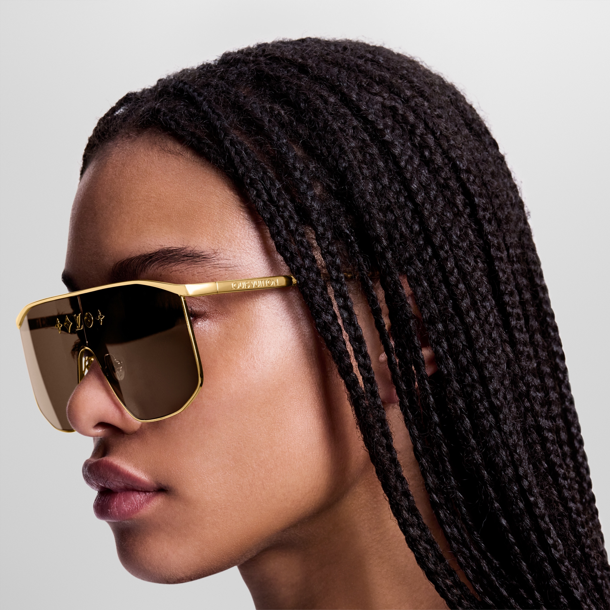 Mắt Kính LV Golden Mask . in Đồ Nữ