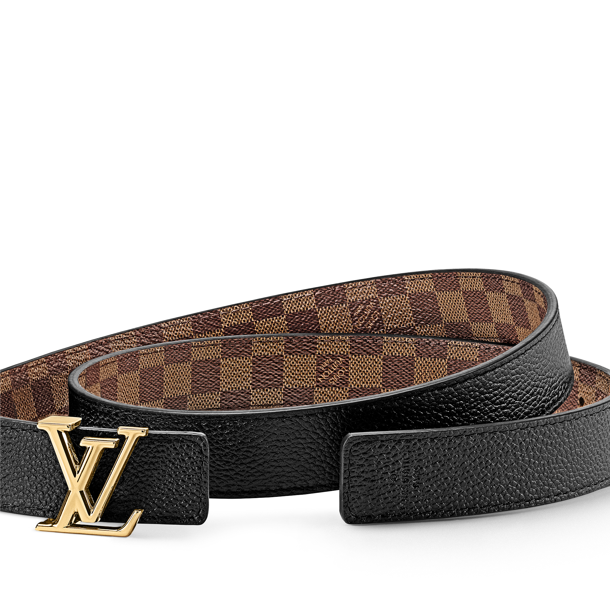 Thắt Lưng Hai Mặt LV Iconic 25MM Damier Ebene in Đồ Nữ