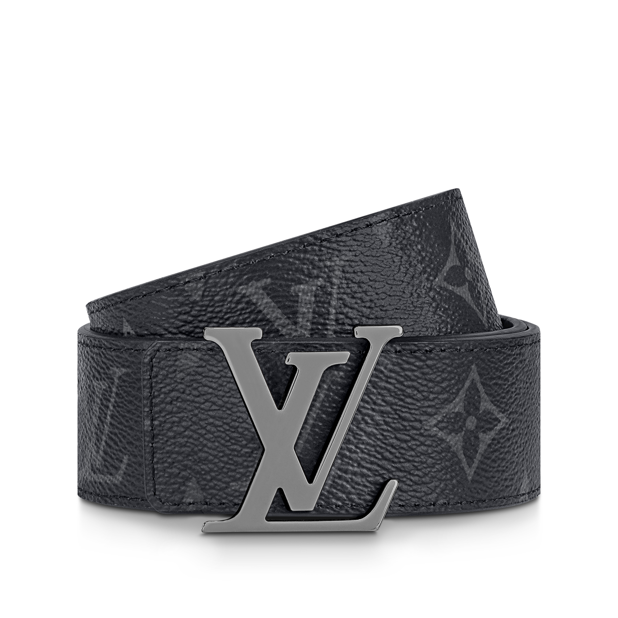 Thắt Lưng Hai Mặt LV Initiales 35MM Monogram Eclipse in Đồ Nam