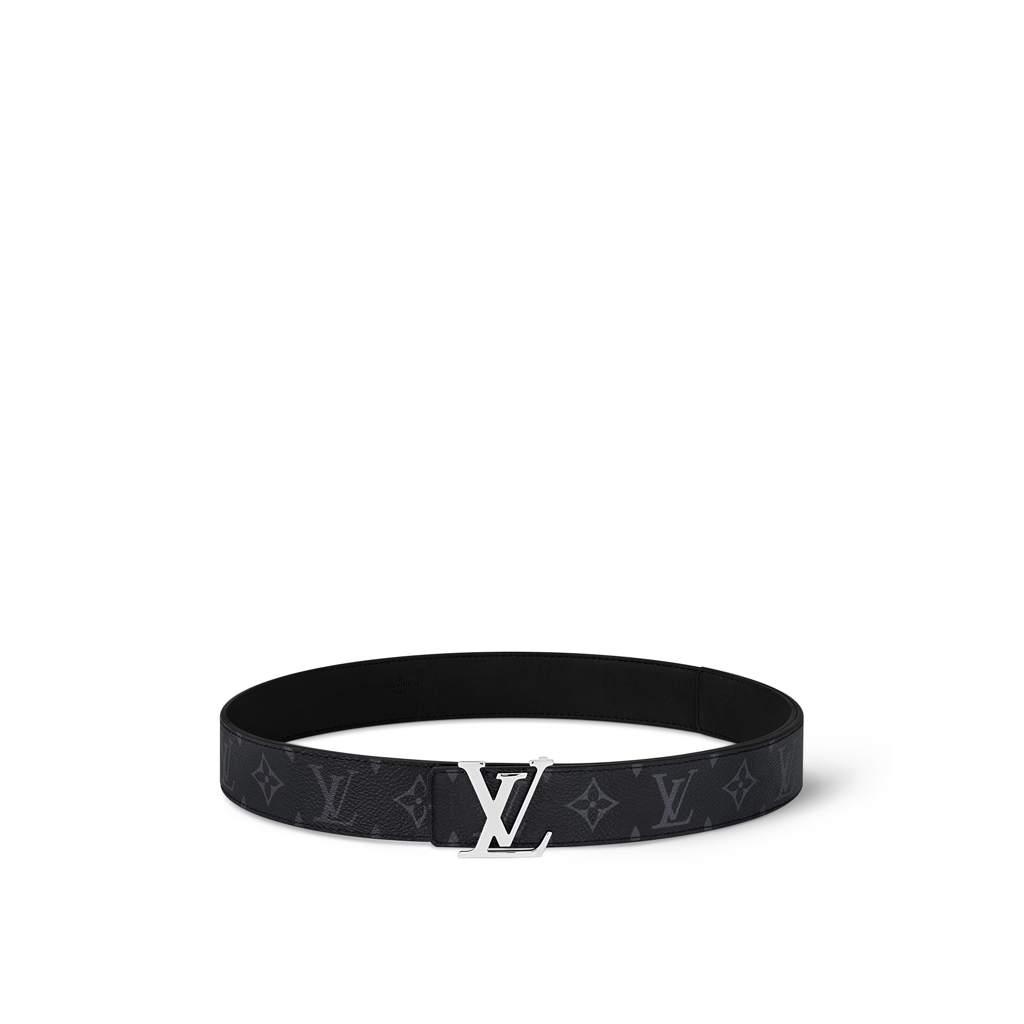 Thắt Lưng Hai Mặt LV Initiales 35MM Monogram Eclipse in Đồ Nam
