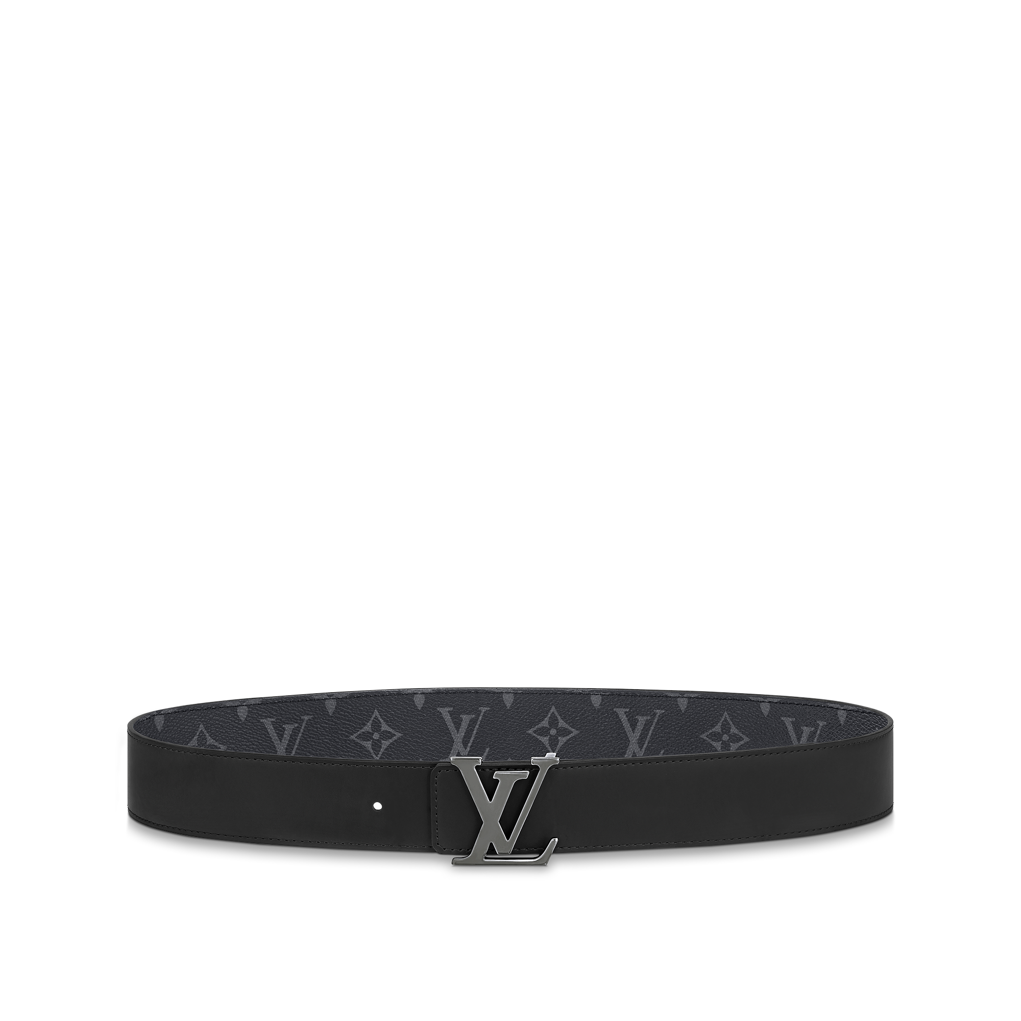 Thắt Lưng Hai Mặt LV Initiales 40MM Monogram Eclipse in Đồ Nam