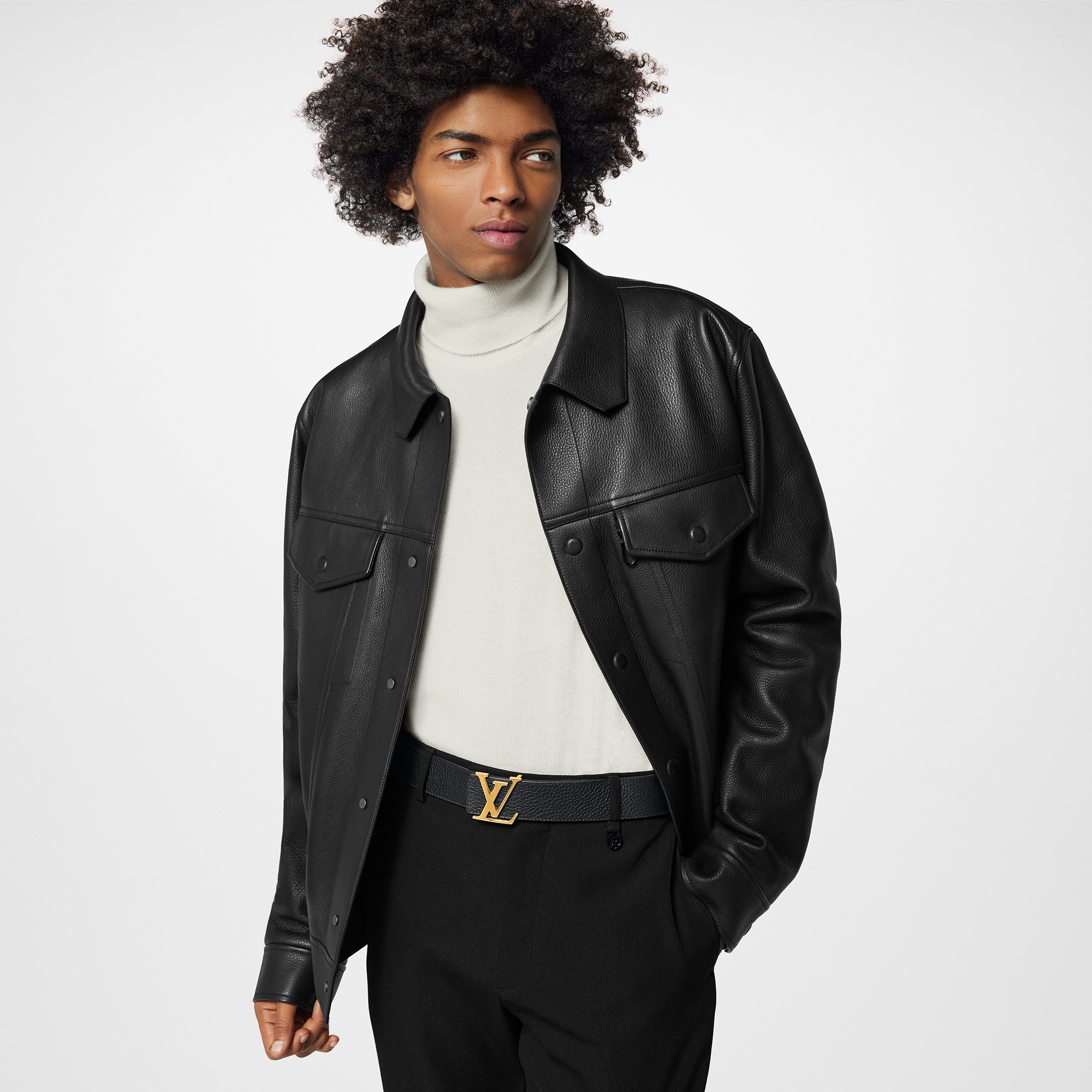 Thắt Lưng Hai Mặt LV Initiales 40MM Da Taurillon in Đồ Nam