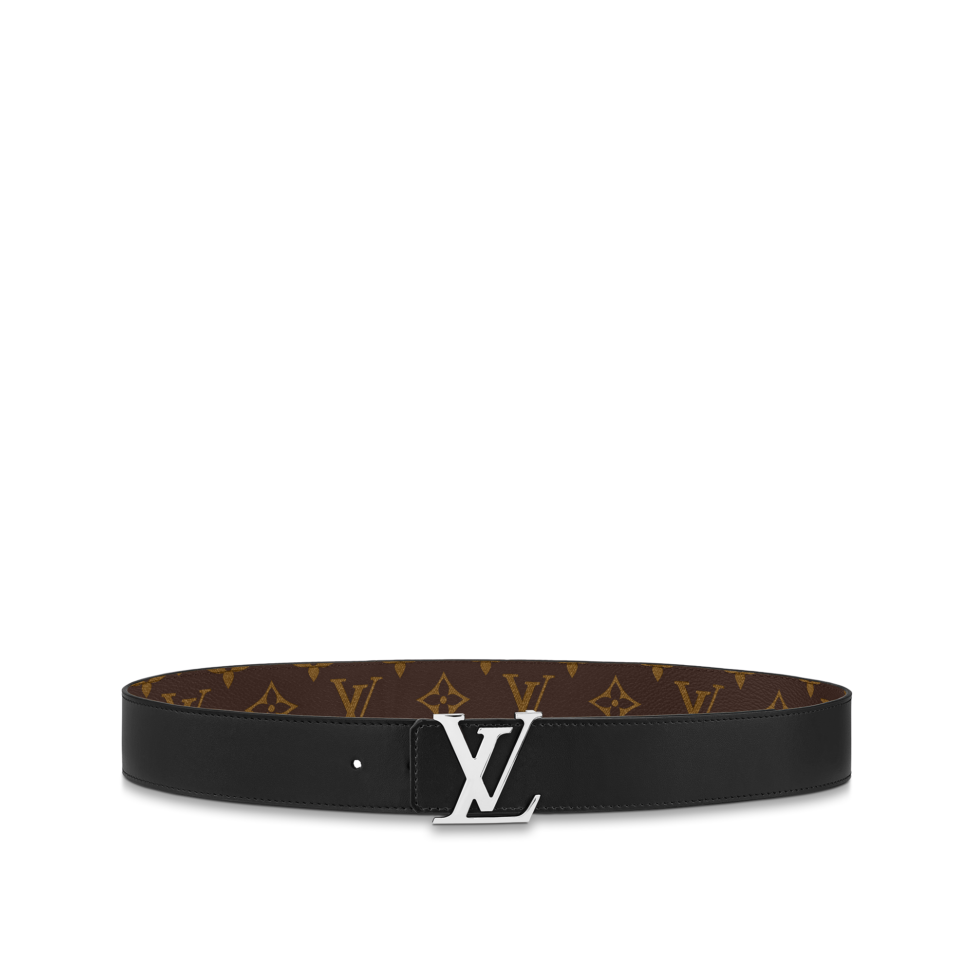 Thắt Lưng Hai Mặt LV Initiales 40MM Monogram Macassar in Đồ Nam