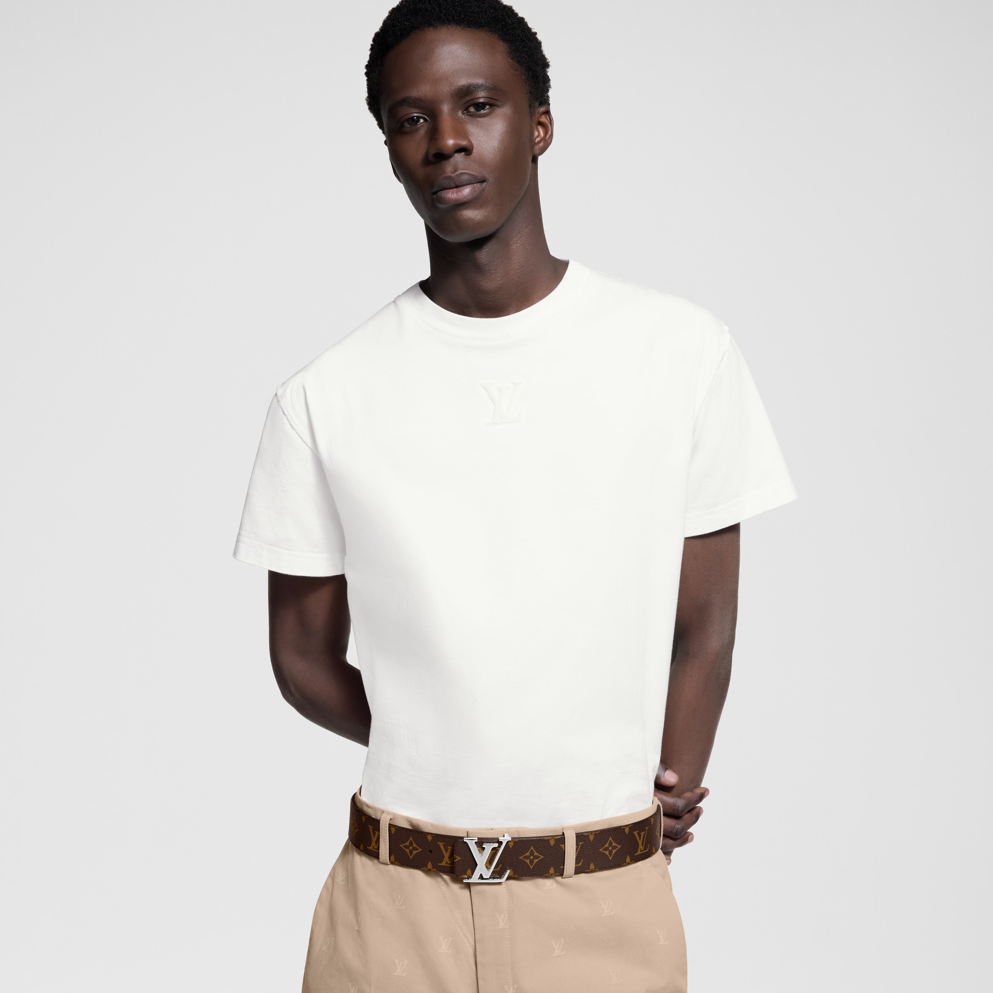 Thắt Lưng Hai Mặt LV Initiales 40MM Monogram Macassar in Đồ Nam