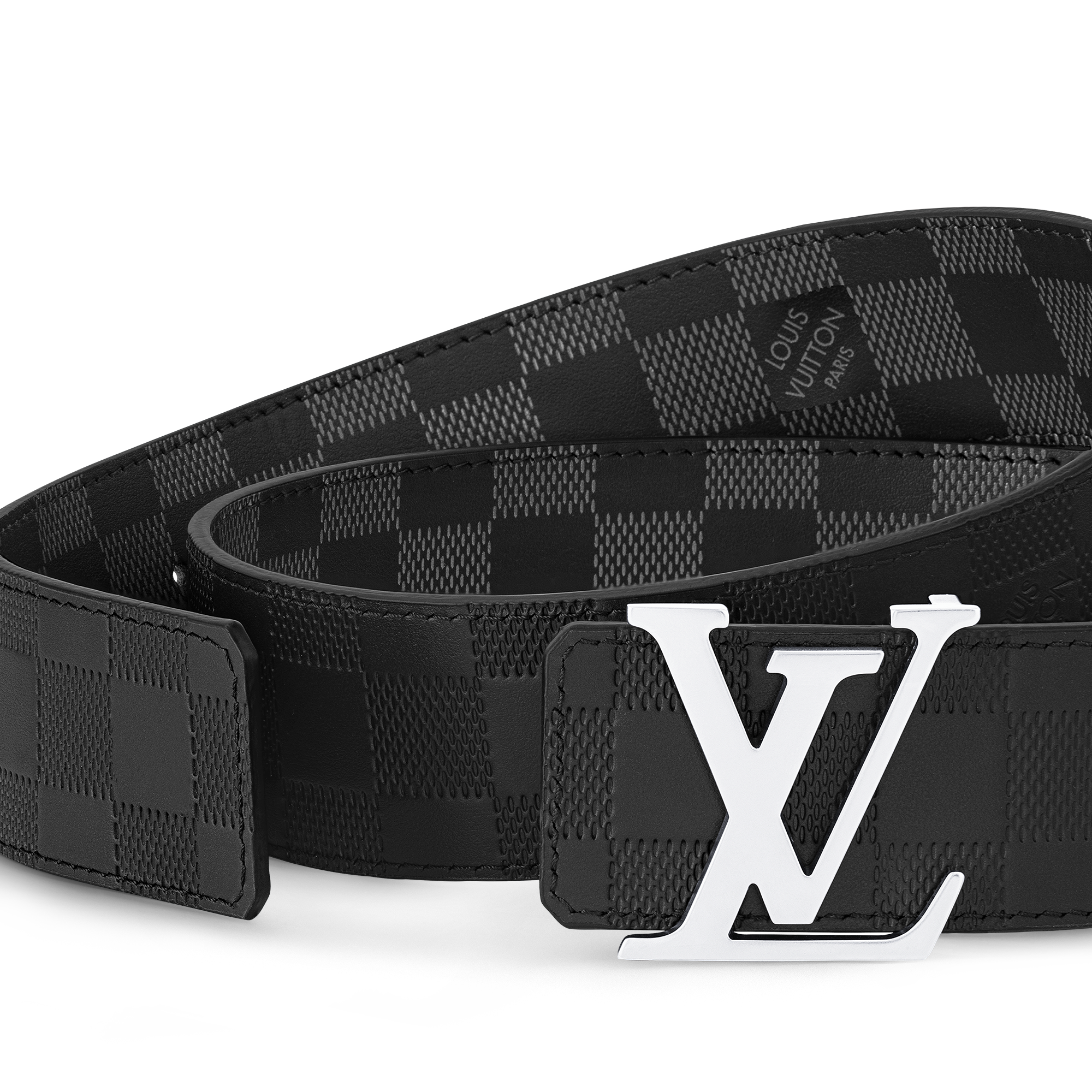 Thắt Lưng Hai Mặt LV Initiales 40MM Damier Infini in Đồ Nam