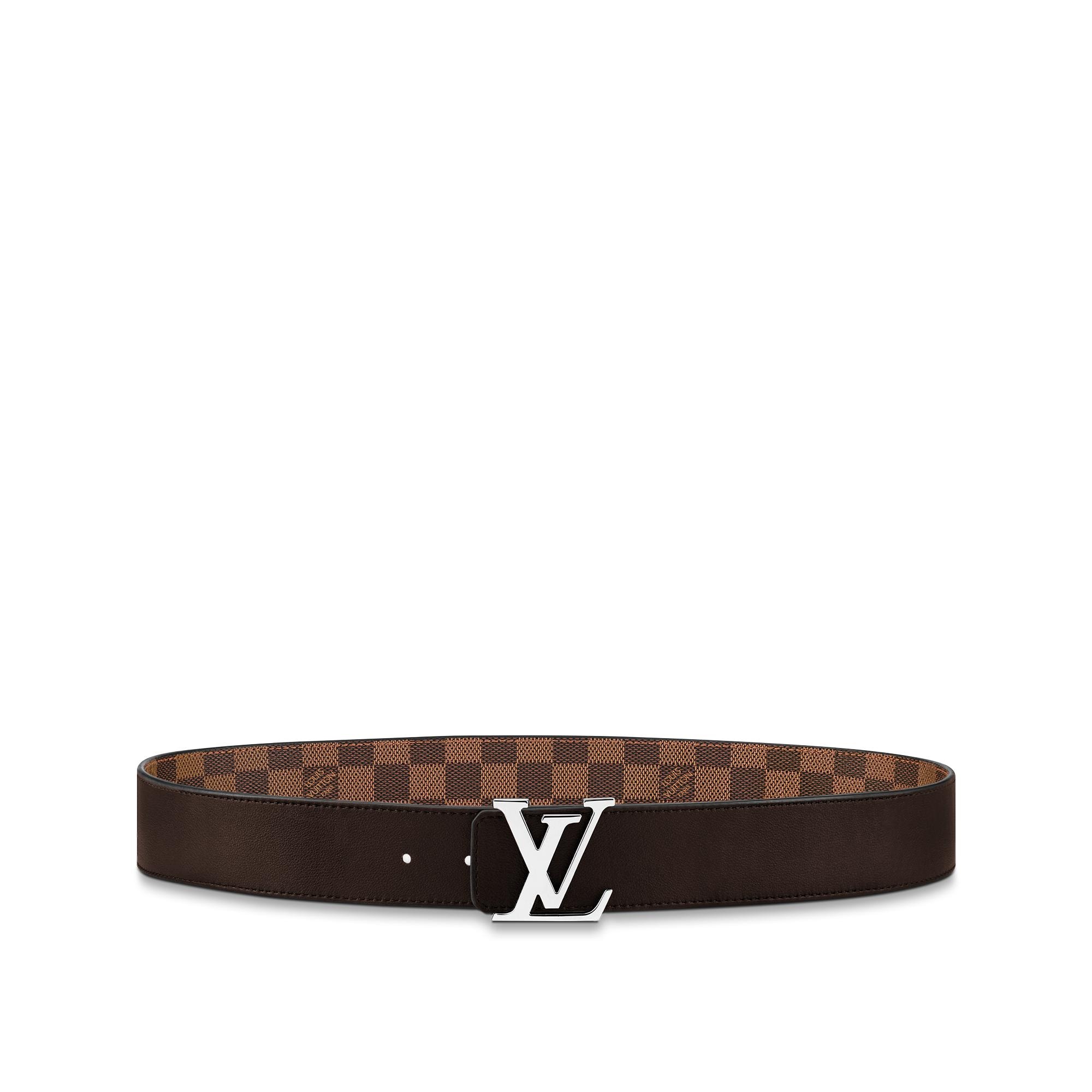 Thắt Lưng Hai Mặt LV Initiales 40MM Damier Ebene in Đồ Nam