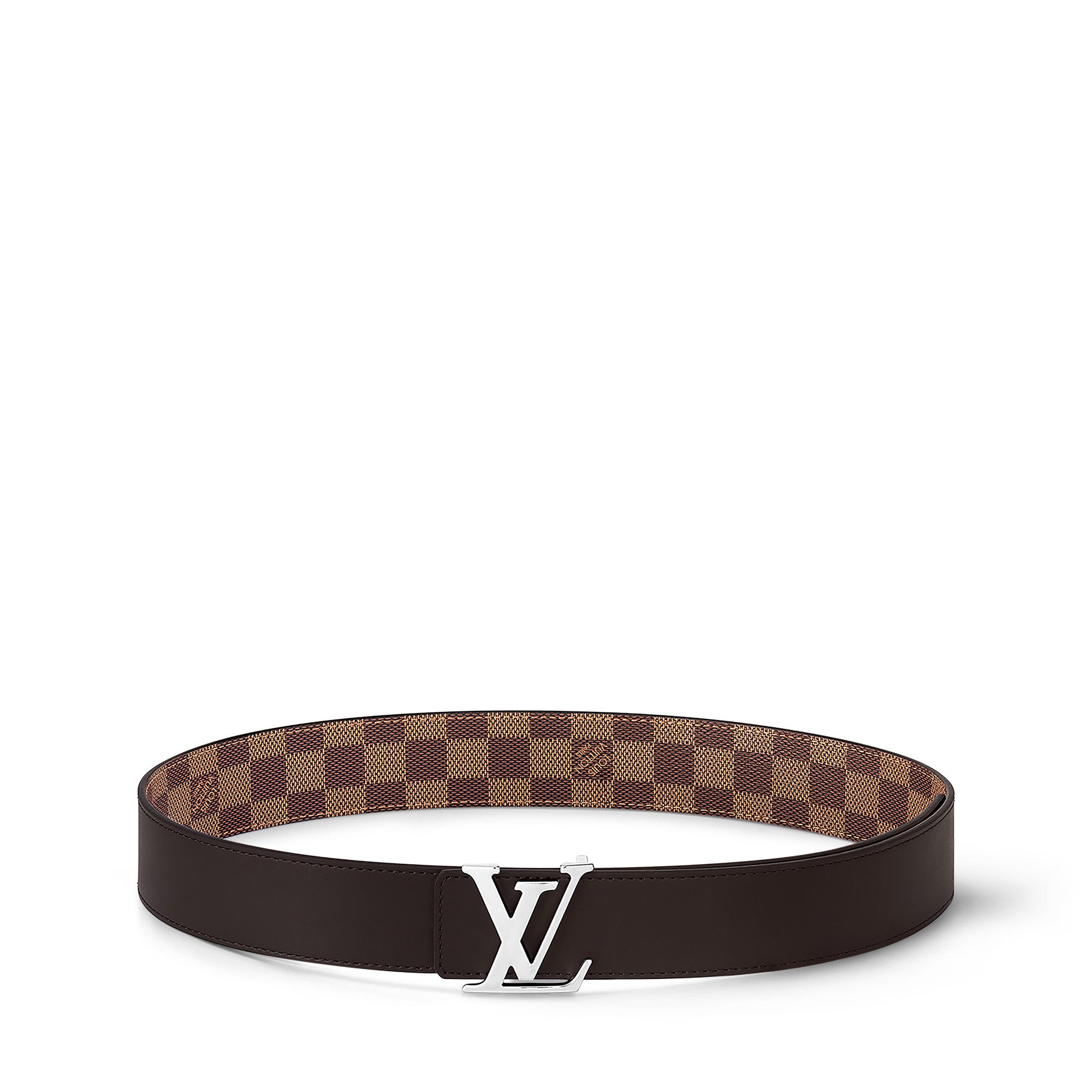 Thắt Lưng Hai Mặt LV Initiales 40MM Damier Ebene in Đồ Nam