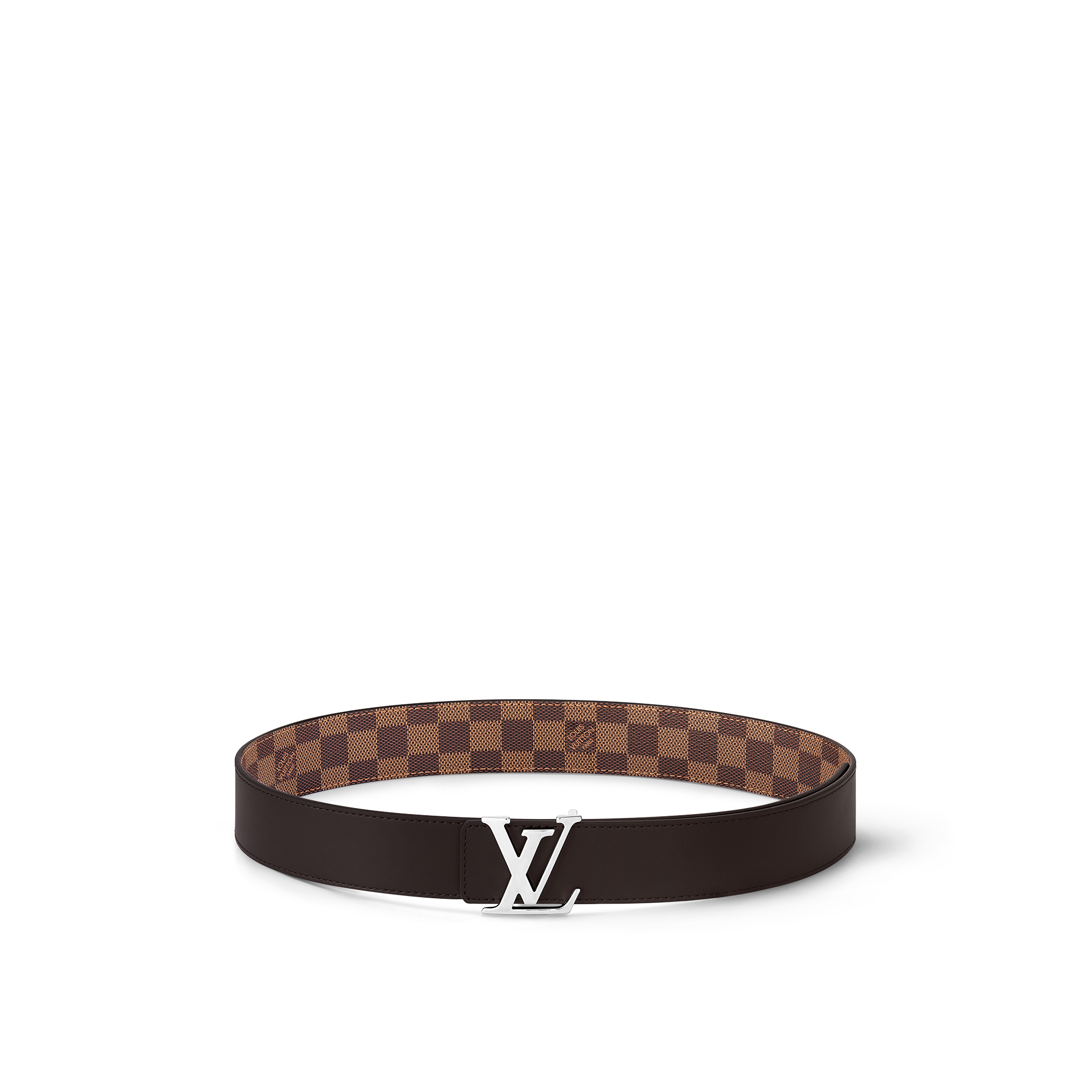 Thắt Lưng Hai Mặt LV Initiales 40MM Damier Ebene in Đồ Nam