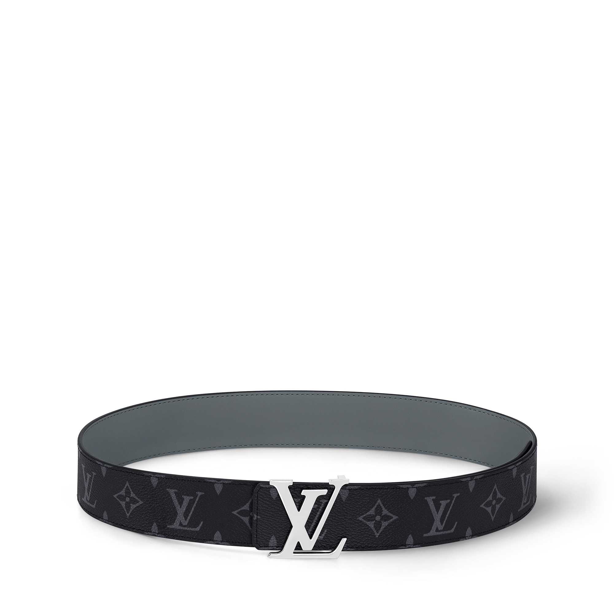Thắt Lưng Hai Mặt LV Initiales 40MM Monogram Eclipse in Đồ Nam