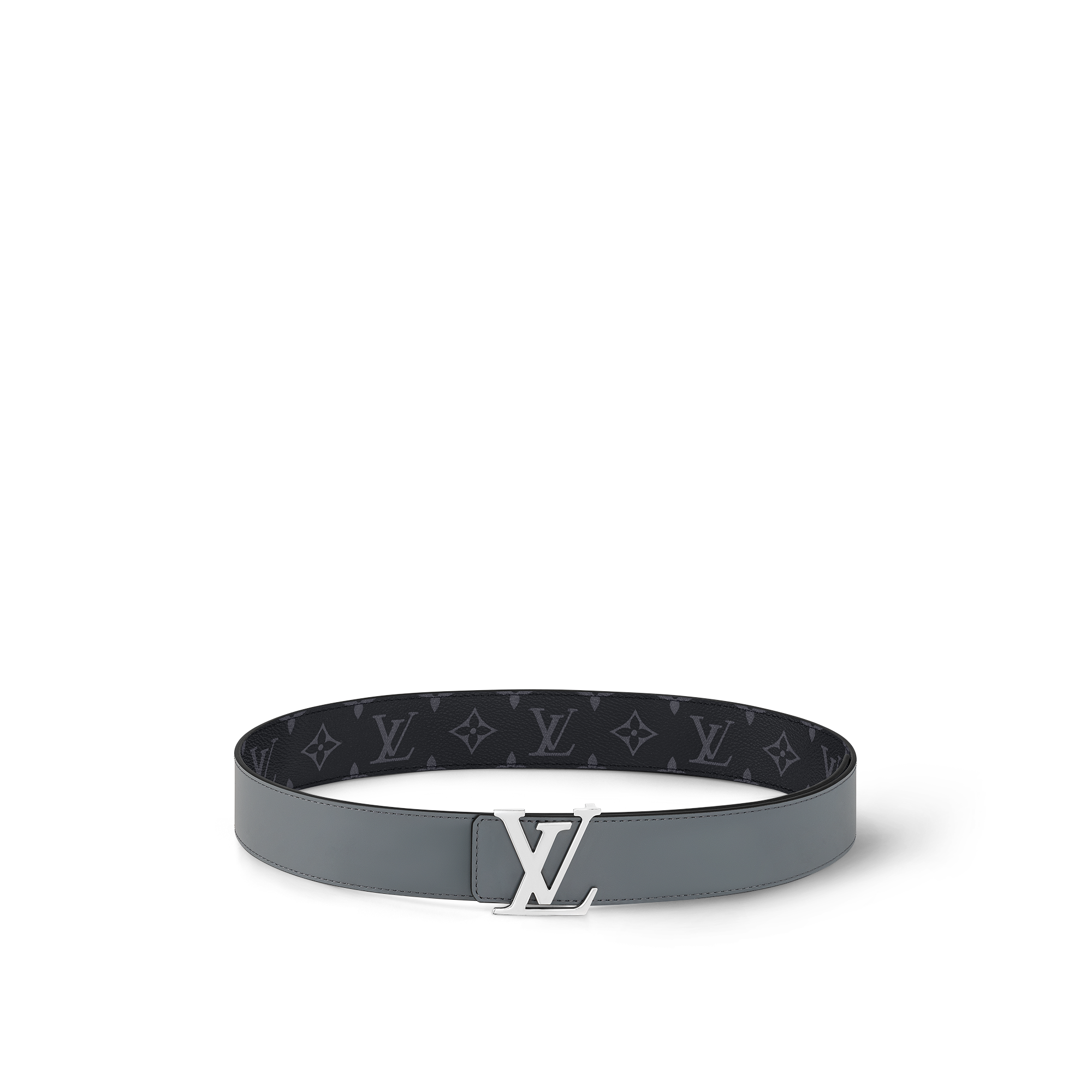 Thắt Lưng Hai Mặt LV Initiales 40MM Monogram Eclipse in Đồ Nam