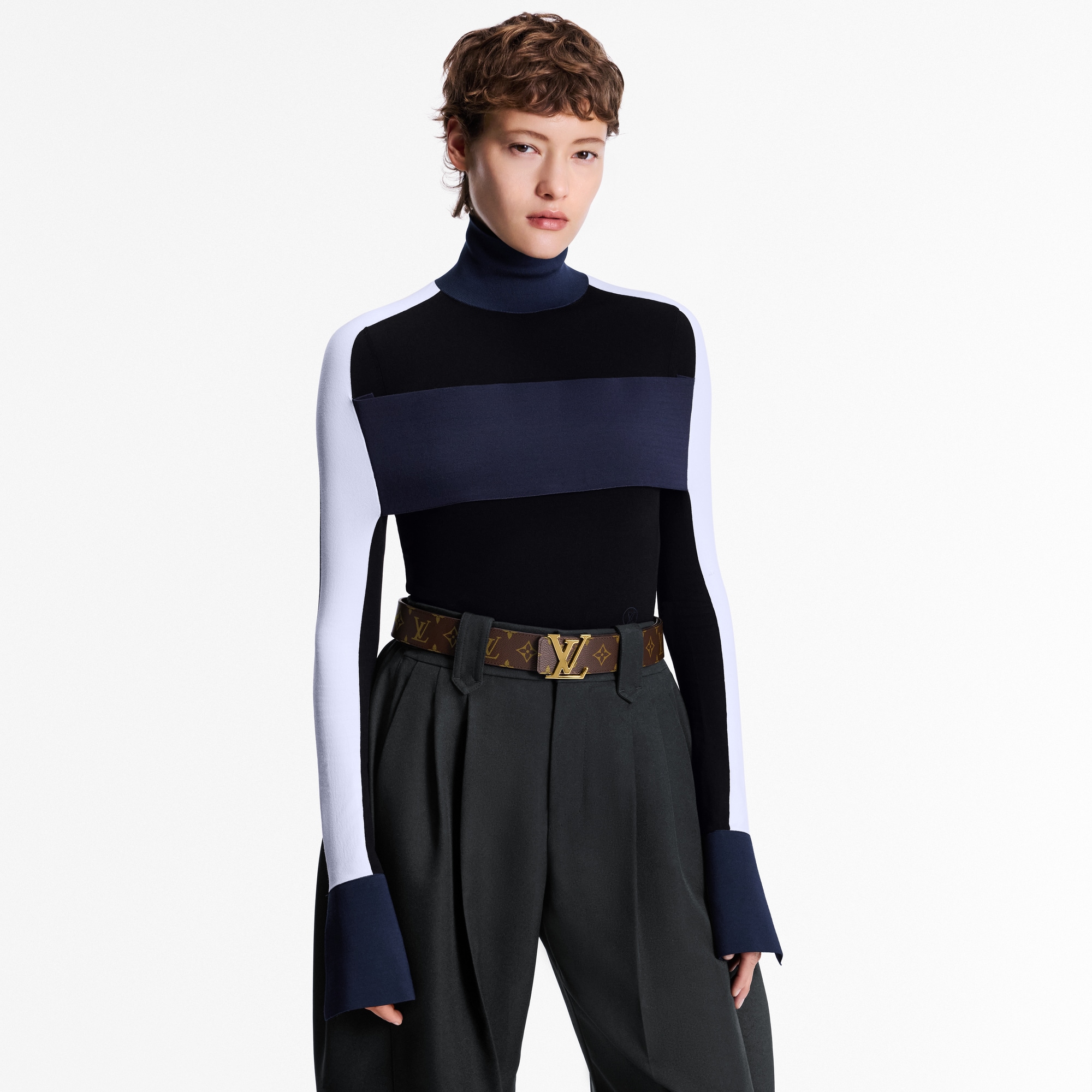 Thắt Lưng Hai Mặt LV Initiales 40MM Monogram in Đồ Nữ