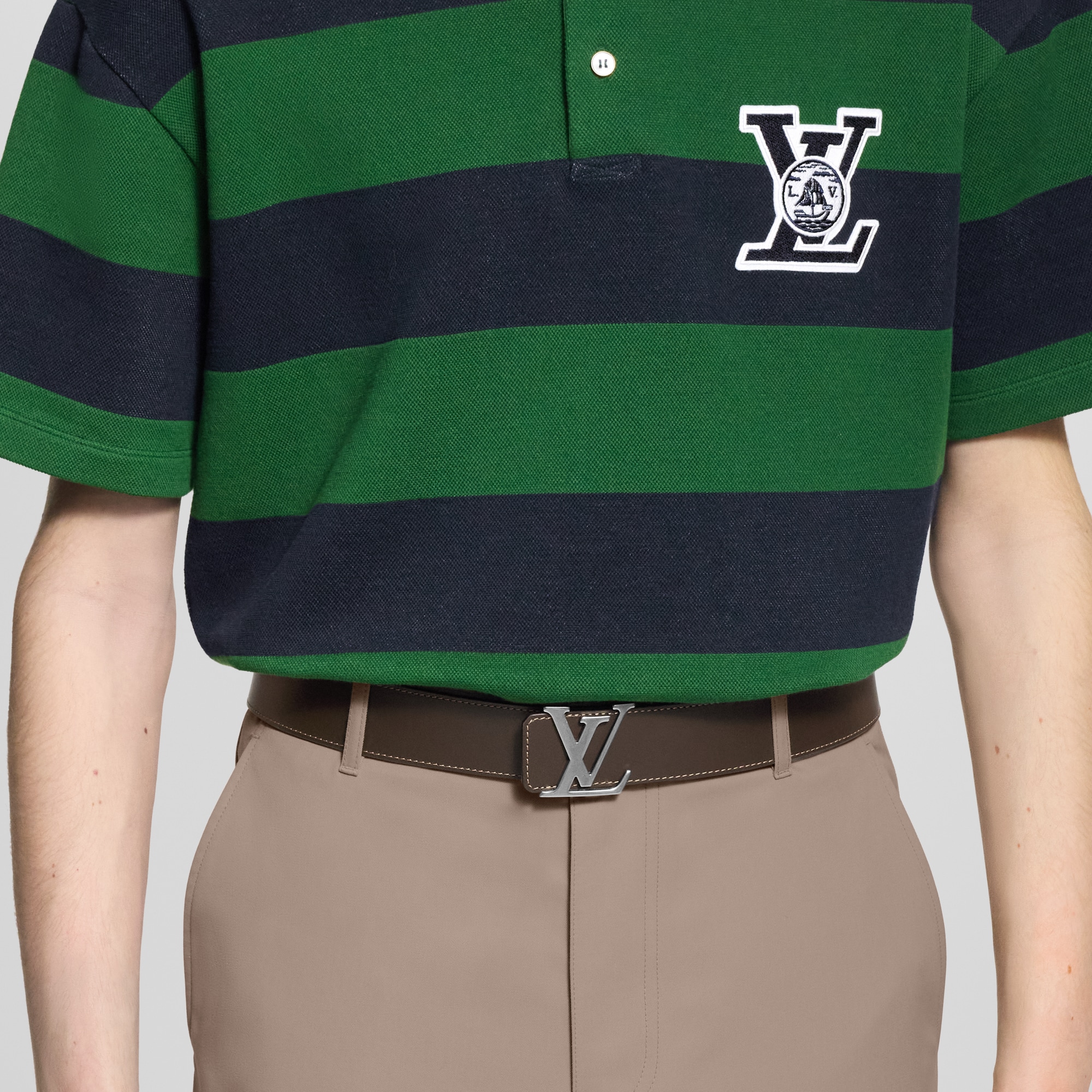 LV Initiales College Monogram Heritage 40mm Reversible Belt  in Đồ Nam