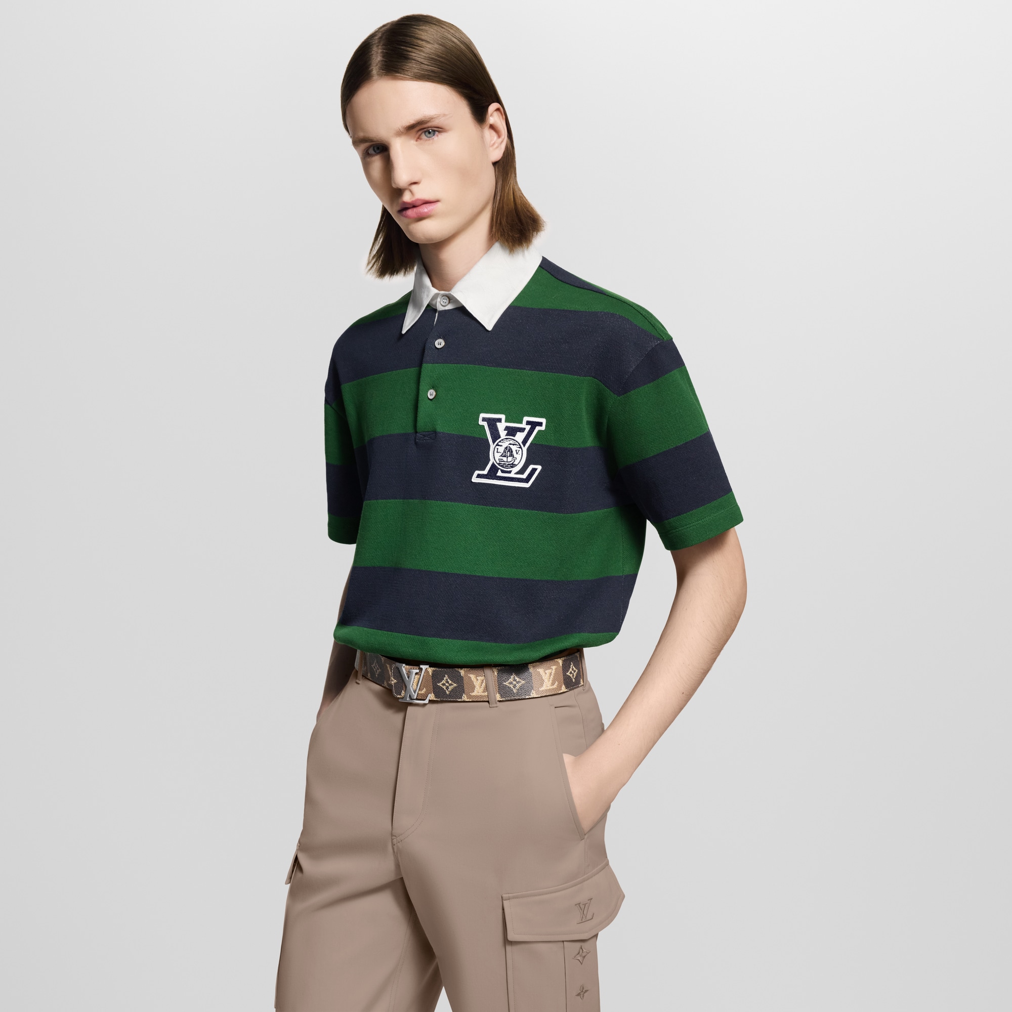 LV Initiales College Monogram Heritage 40mm Reversible Belt  in Đồ Nam