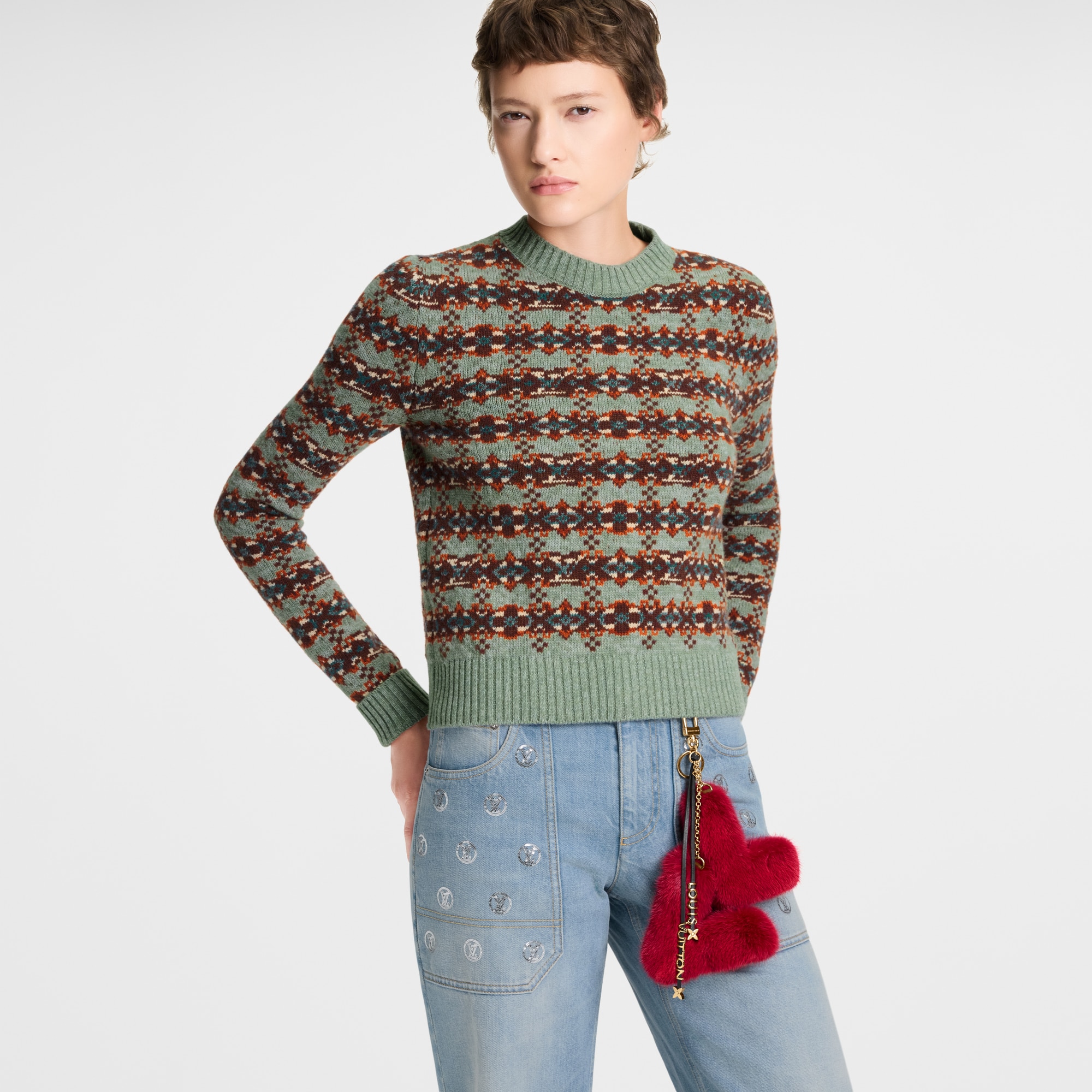 Móc Khóa Và Phụ Kiện Treo Túi LV Initials . in Đồ Nữ